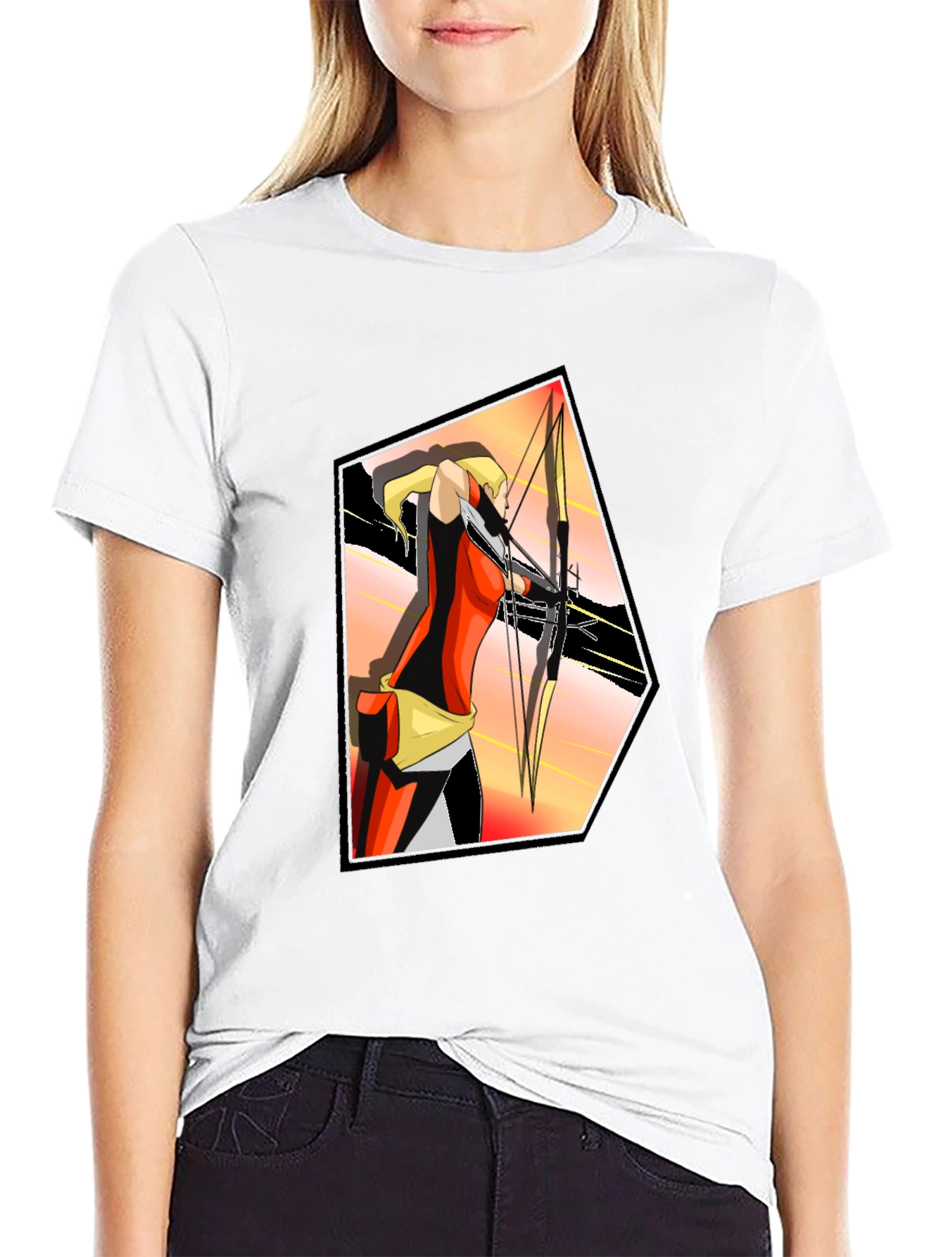 Archer Graphic Tee - Stylish Cotton Blend