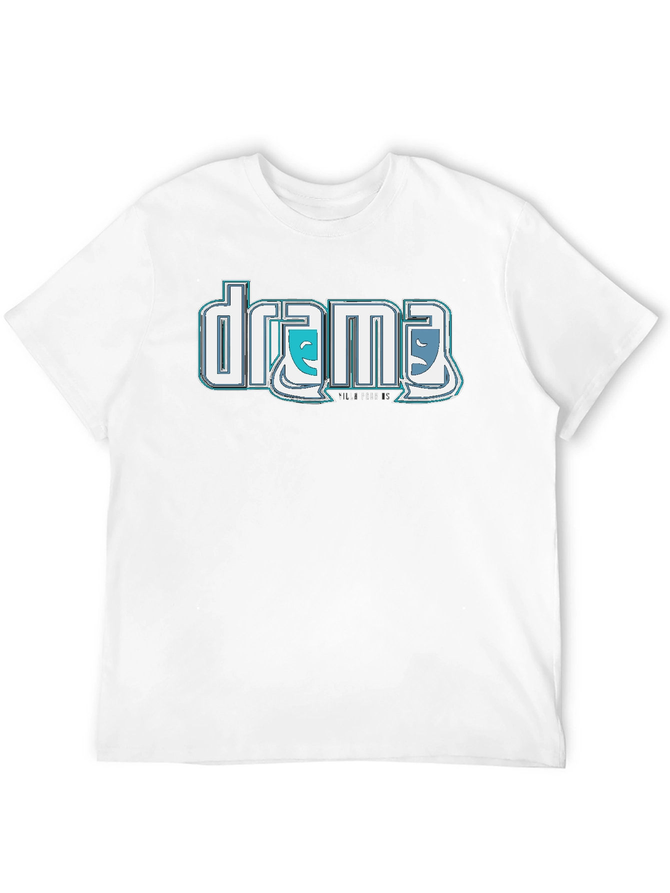 Drama T-Shirt: Comedic & Tragic Masks