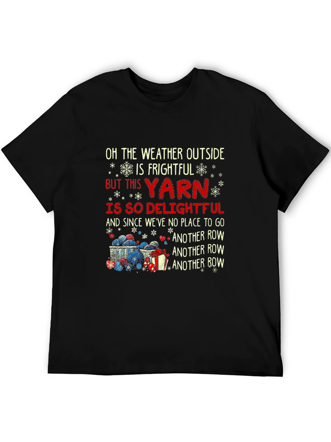 Yarn Lovers Holiday T-Shirt - Knitting Season