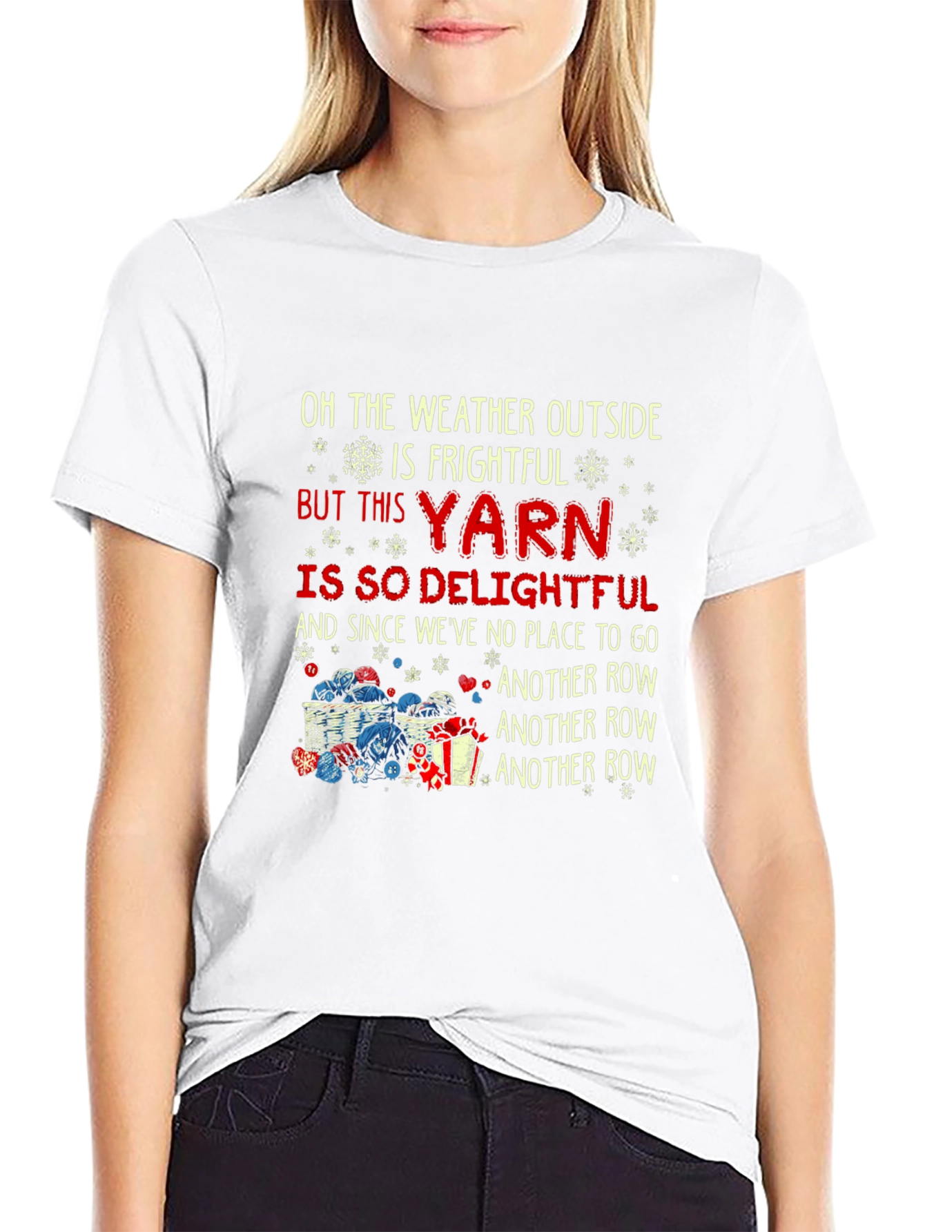Yarn Lovers Holiday T-Shirt - Knitting Season