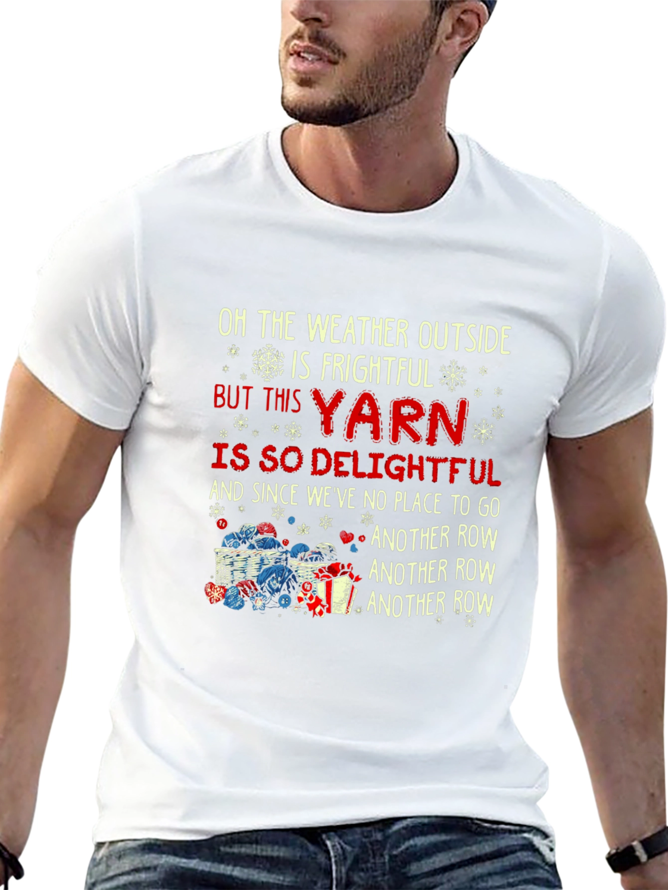 Yarn Lovers Holiday T-Shirt - Knitting Season