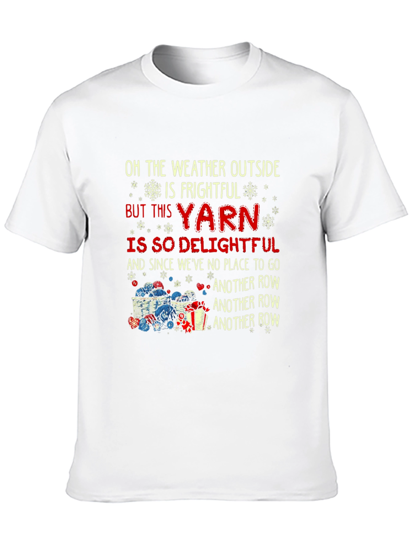 Yarn Lovers Holiday T-Shirt - Knitting Season