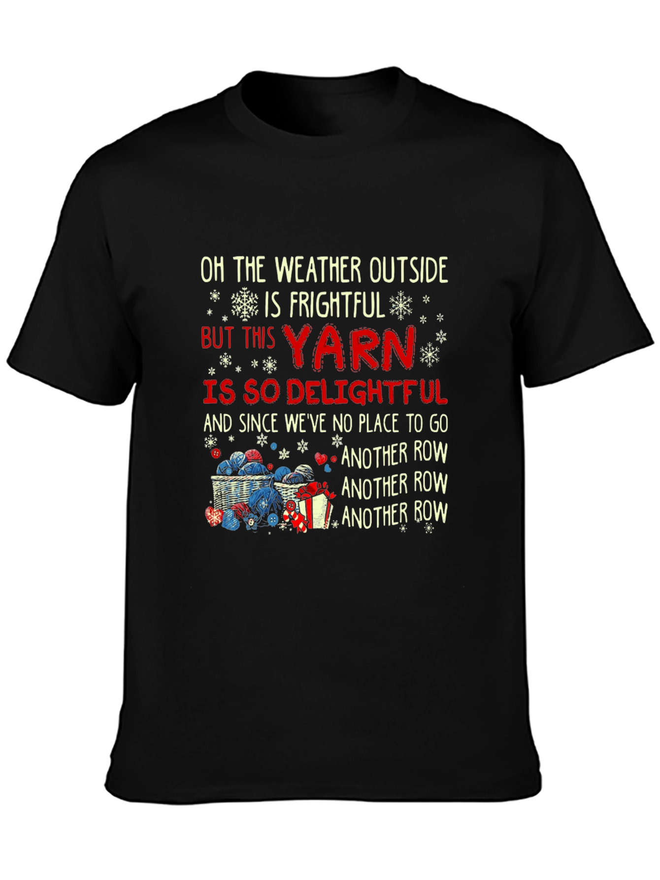 Yarn Lovers Holiday T-Shirt - Knitting Season