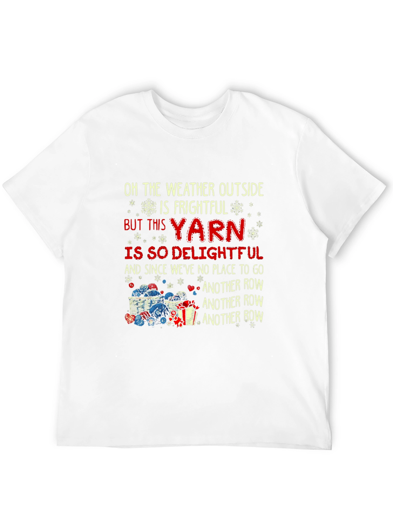 Yarn Lovers Holiday T-Shirt - Knitting Season
