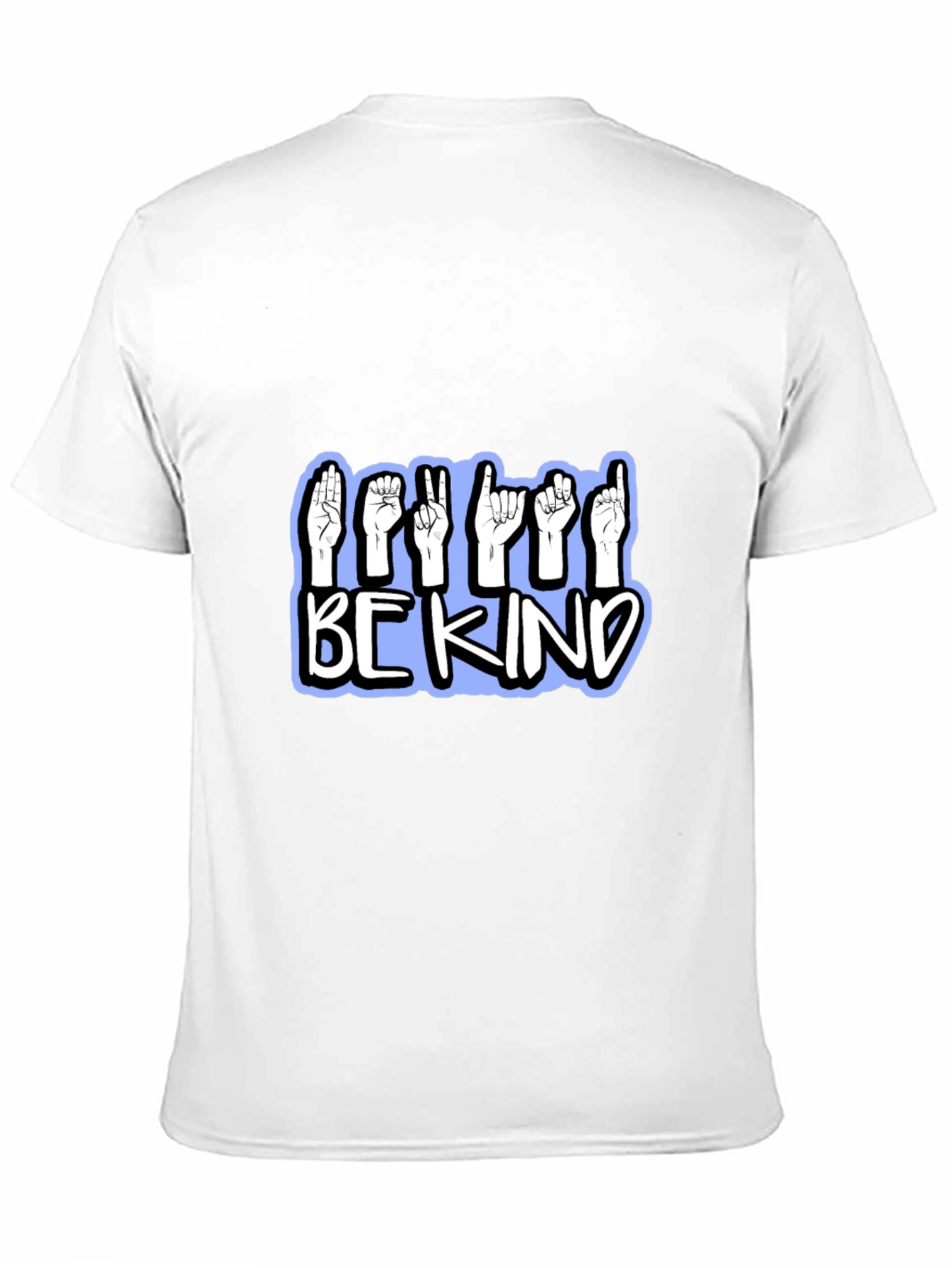 Be Kind Sign Language T-Shirt - Black