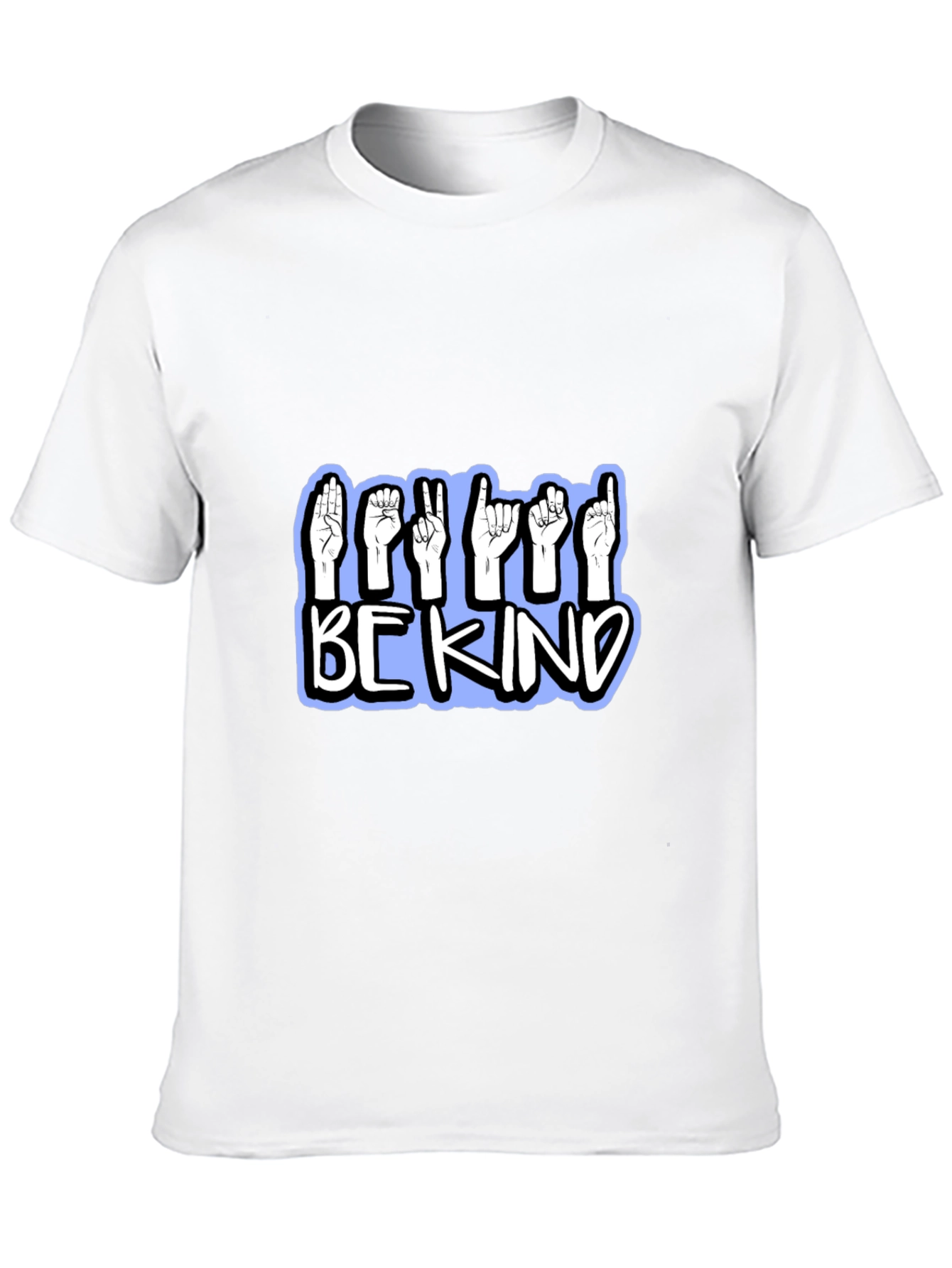 Be Kind Sign Language T-Shirt - Black