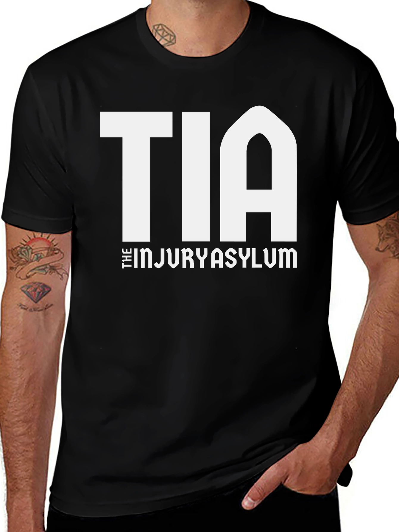 TIA The Injury Asylum Black T-Shirt