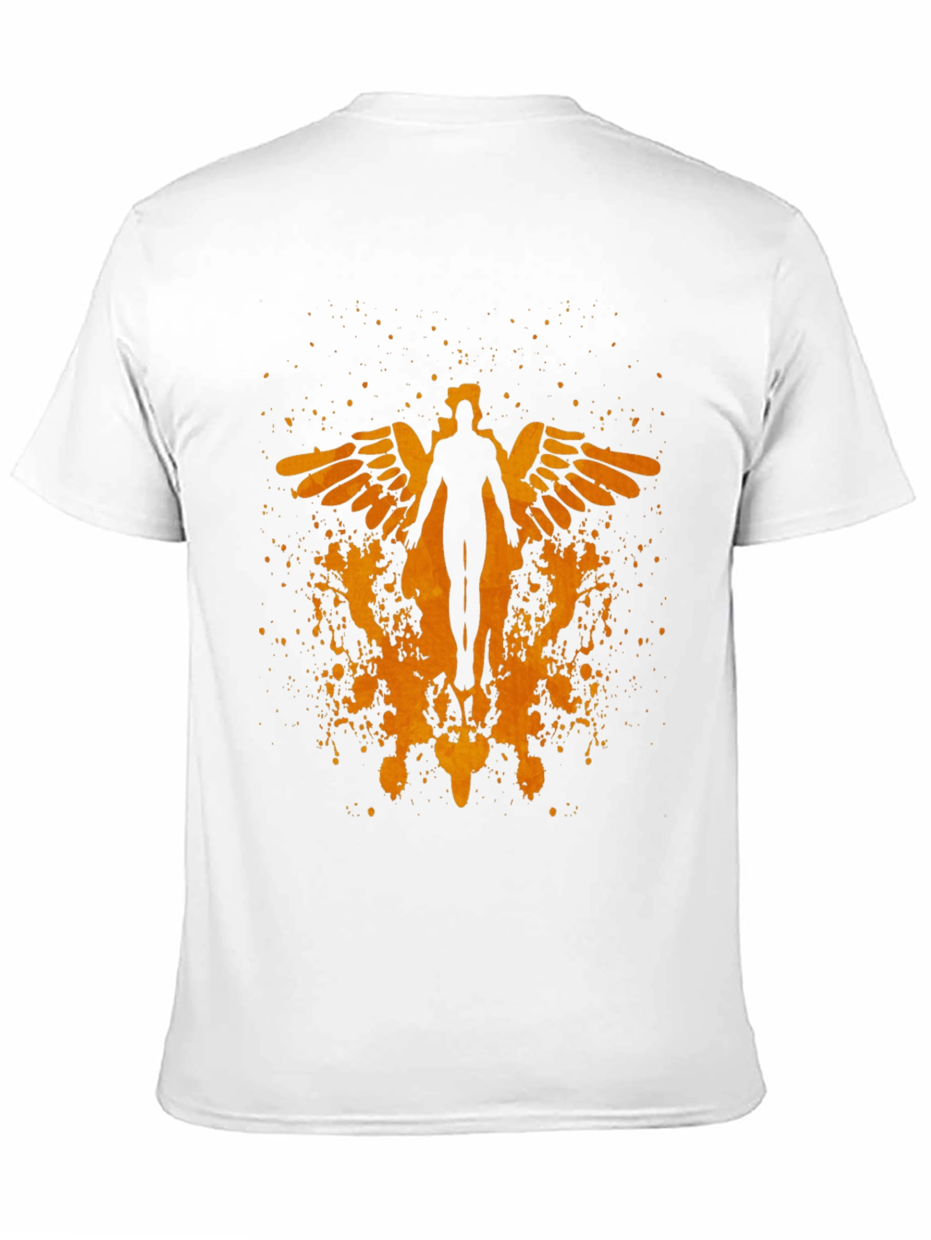 Winged Figure Graphic Print T-Shirt