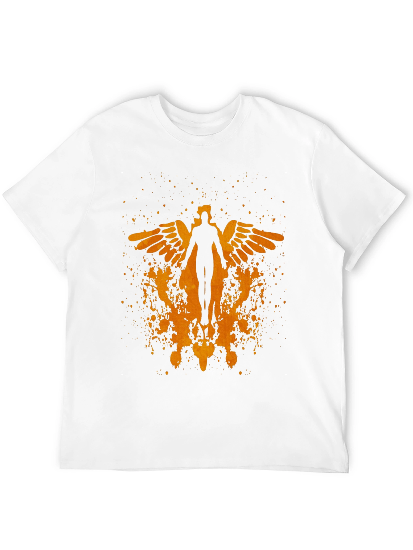 Winged Figure Graphic Print T-Shirt