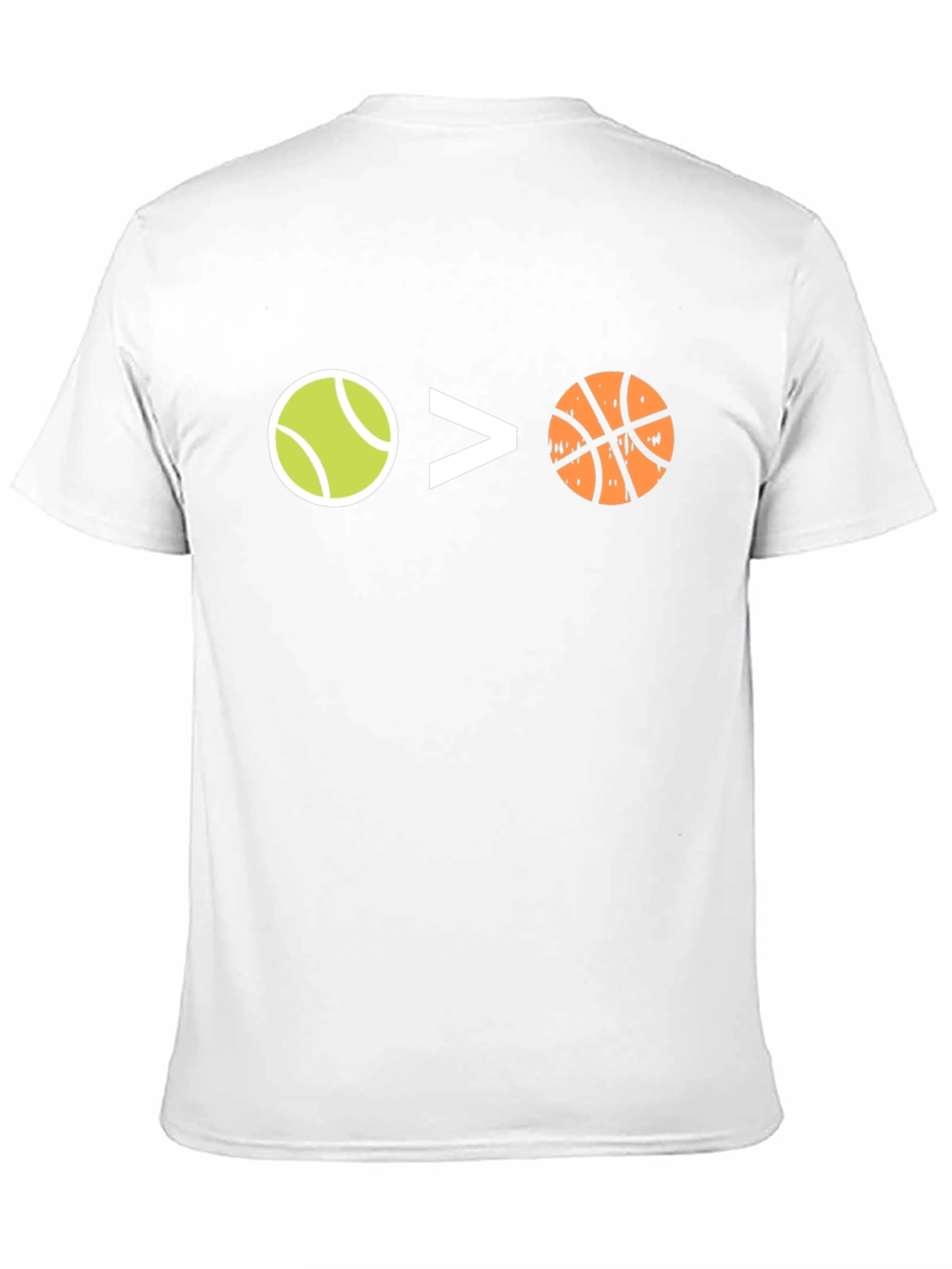 Tennis > Basketball Black Graphic Tee