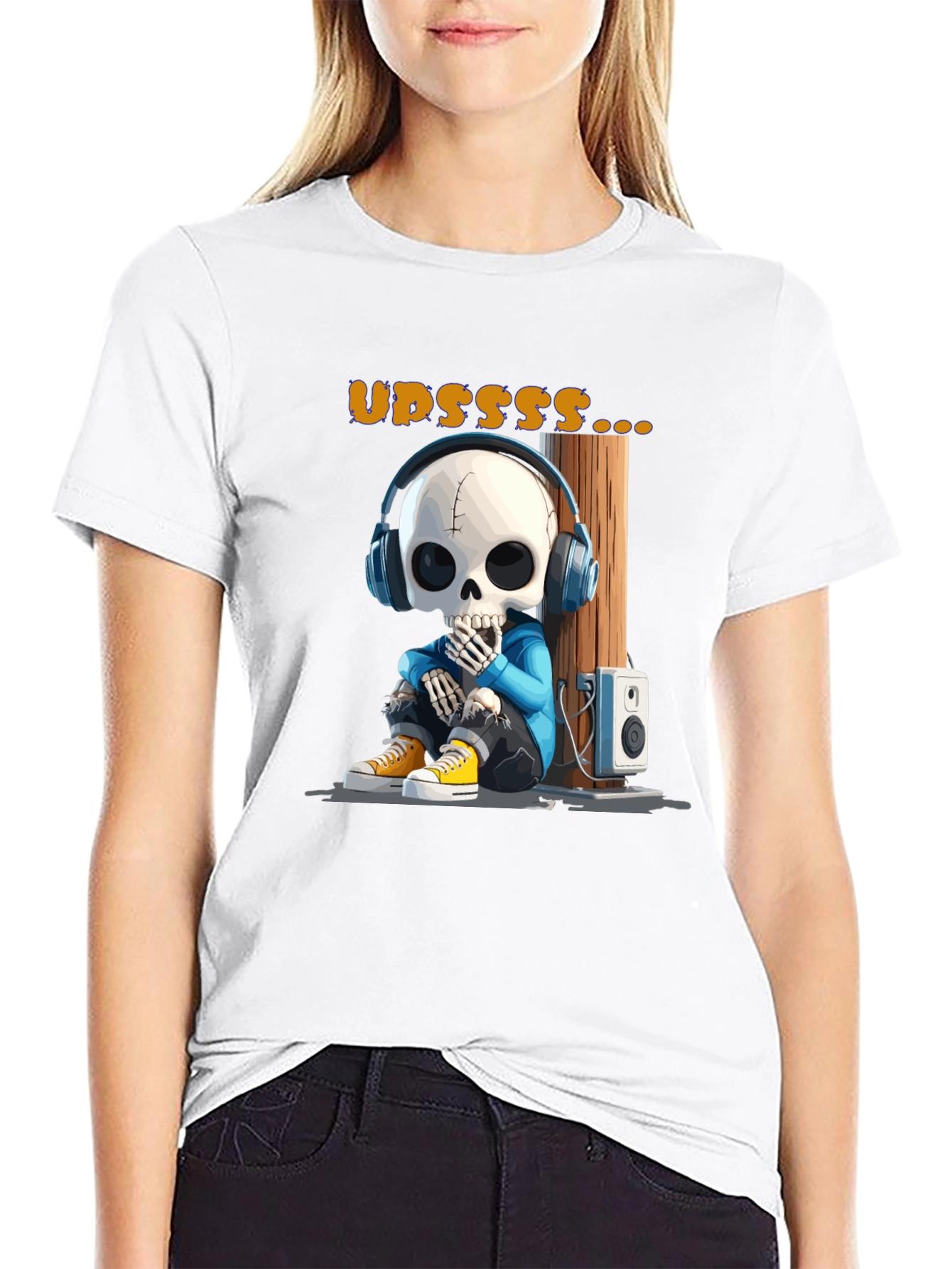 Skeleton DJ Graphic Tee - Updsss... Style