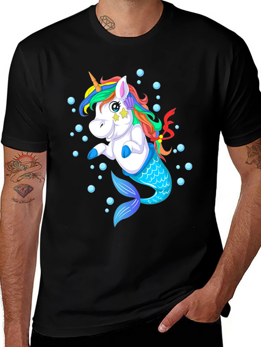 Unicorn Mermaid T-Shirt - Mythical Creature Design