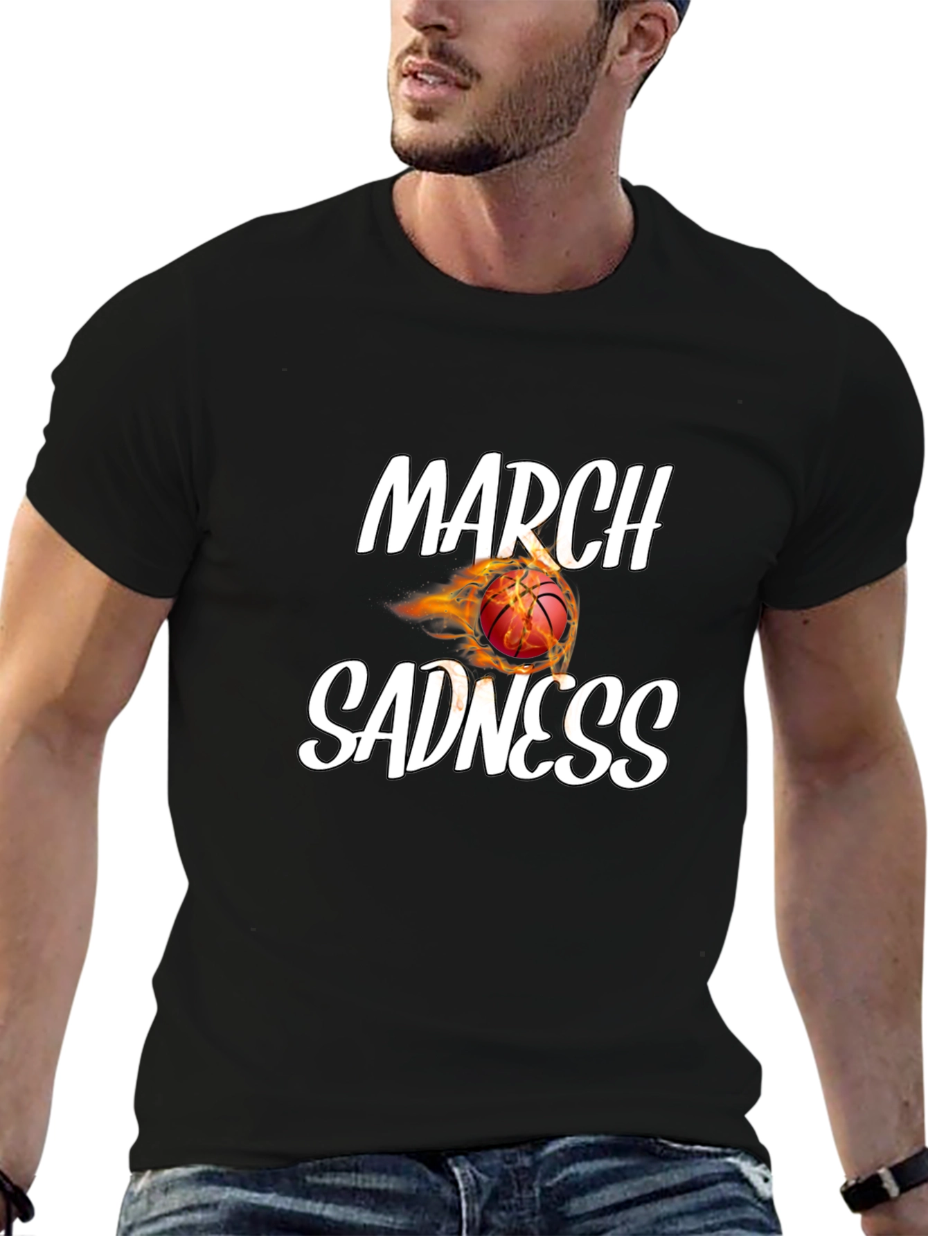 March Sadness Basketball Graphic Tee