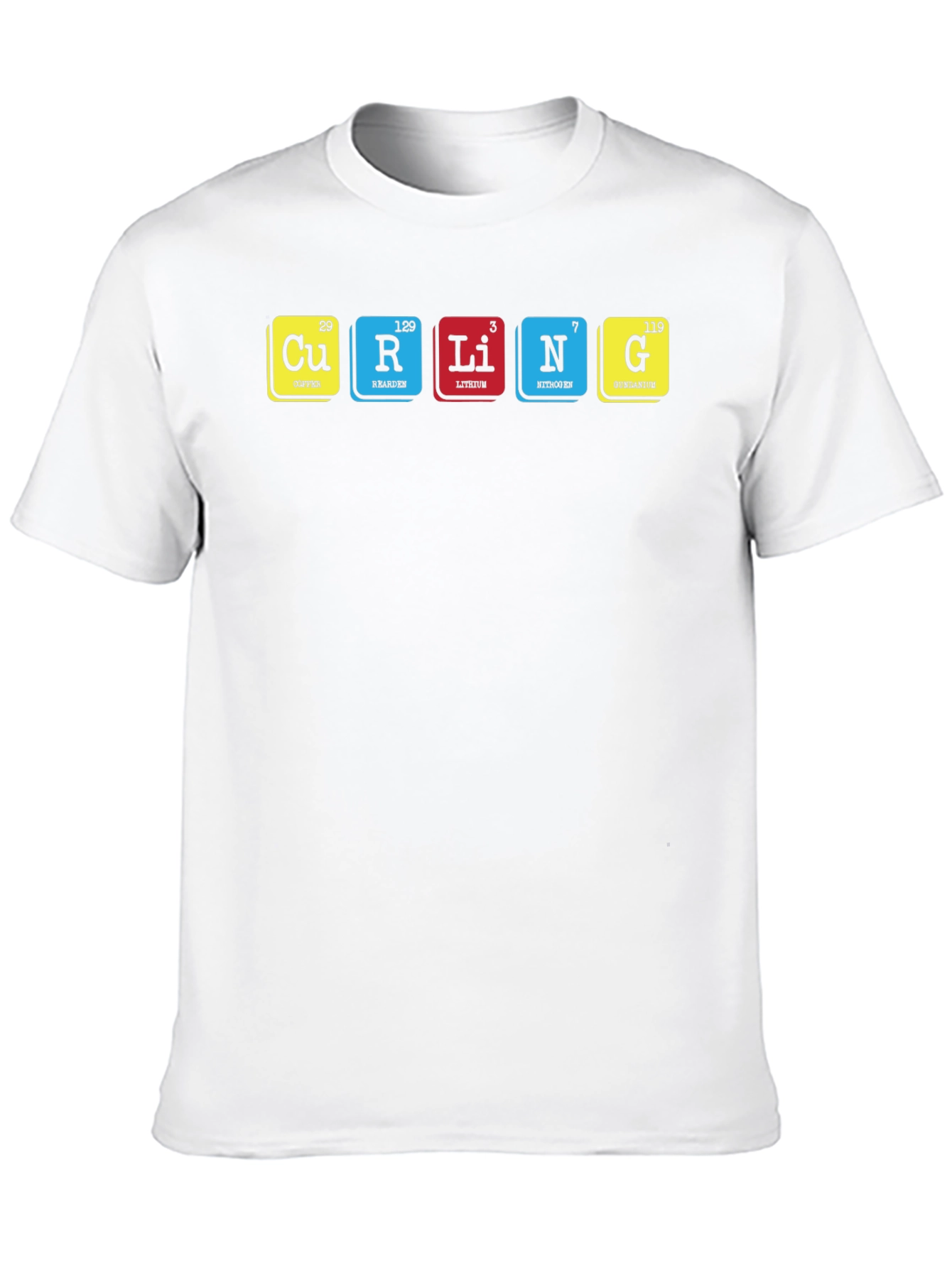 Curling Periodic Table T-Shirt