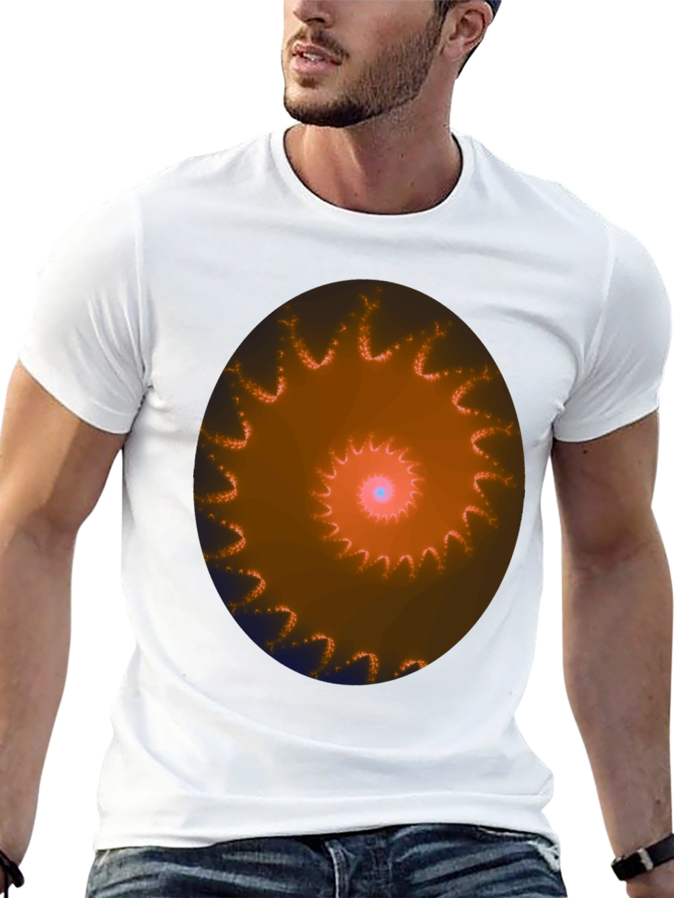 Spiral Graphic Black T-Shirt