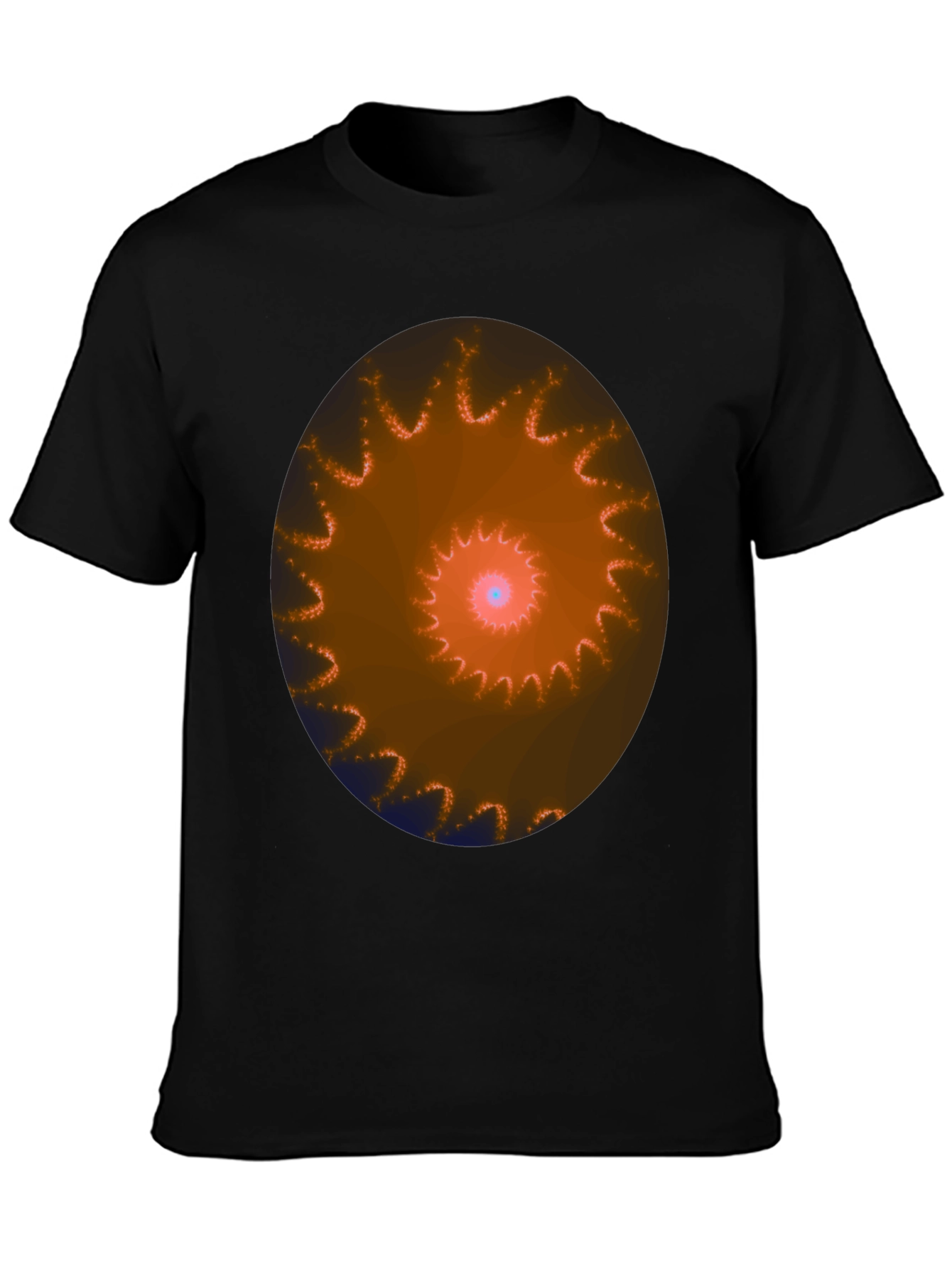 Spiral Graphic Black T-Shirt