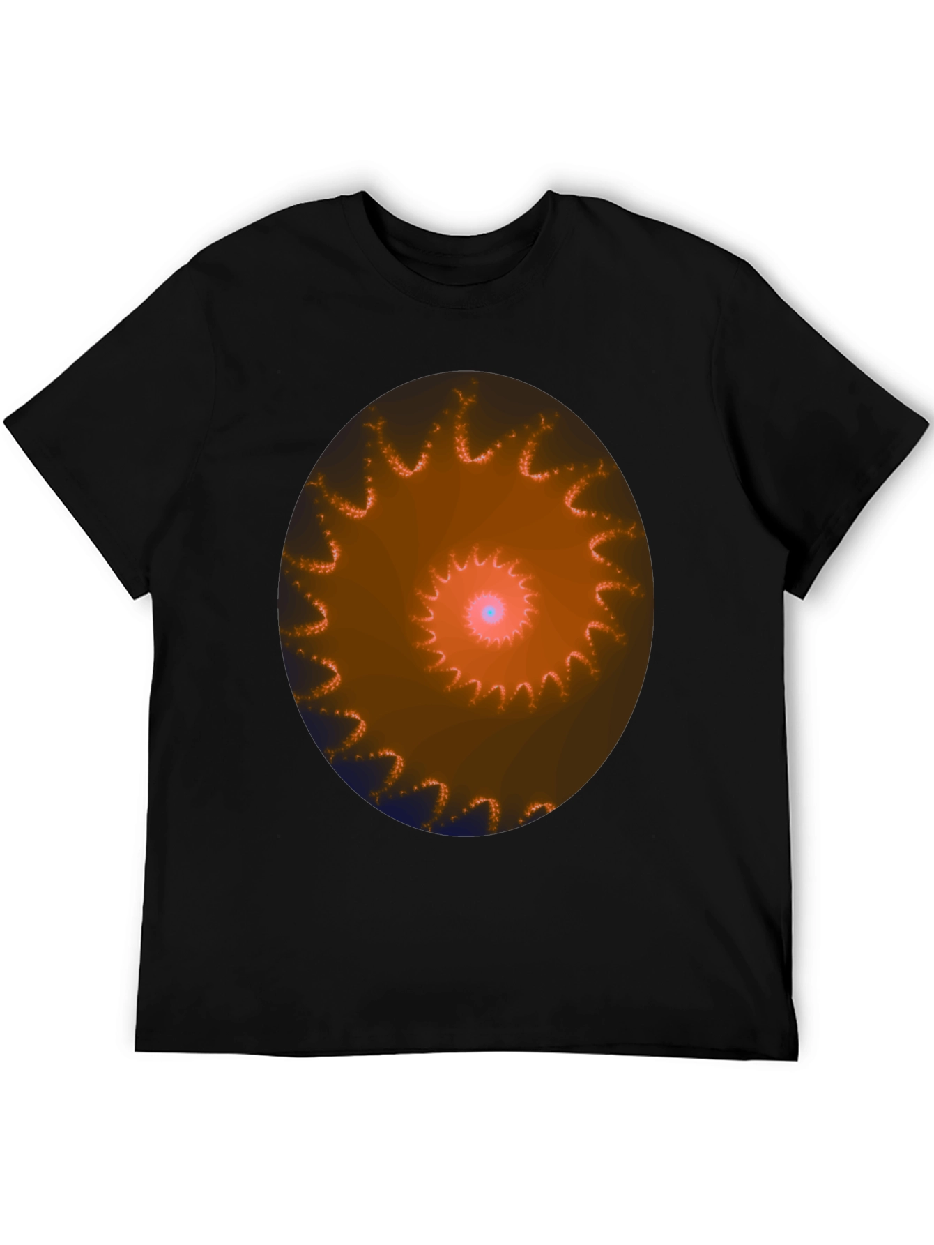 Spiral Graphic Black T-Shirt