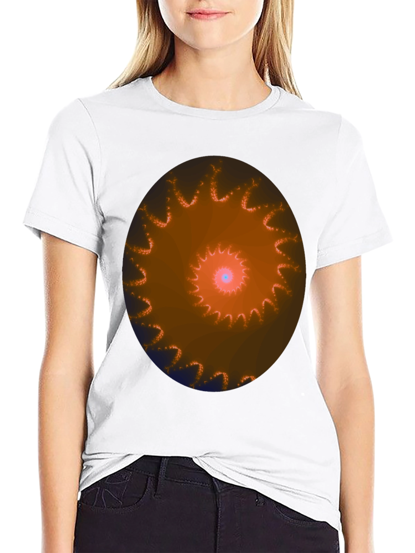 Spiral Graphic Black T-Shirt