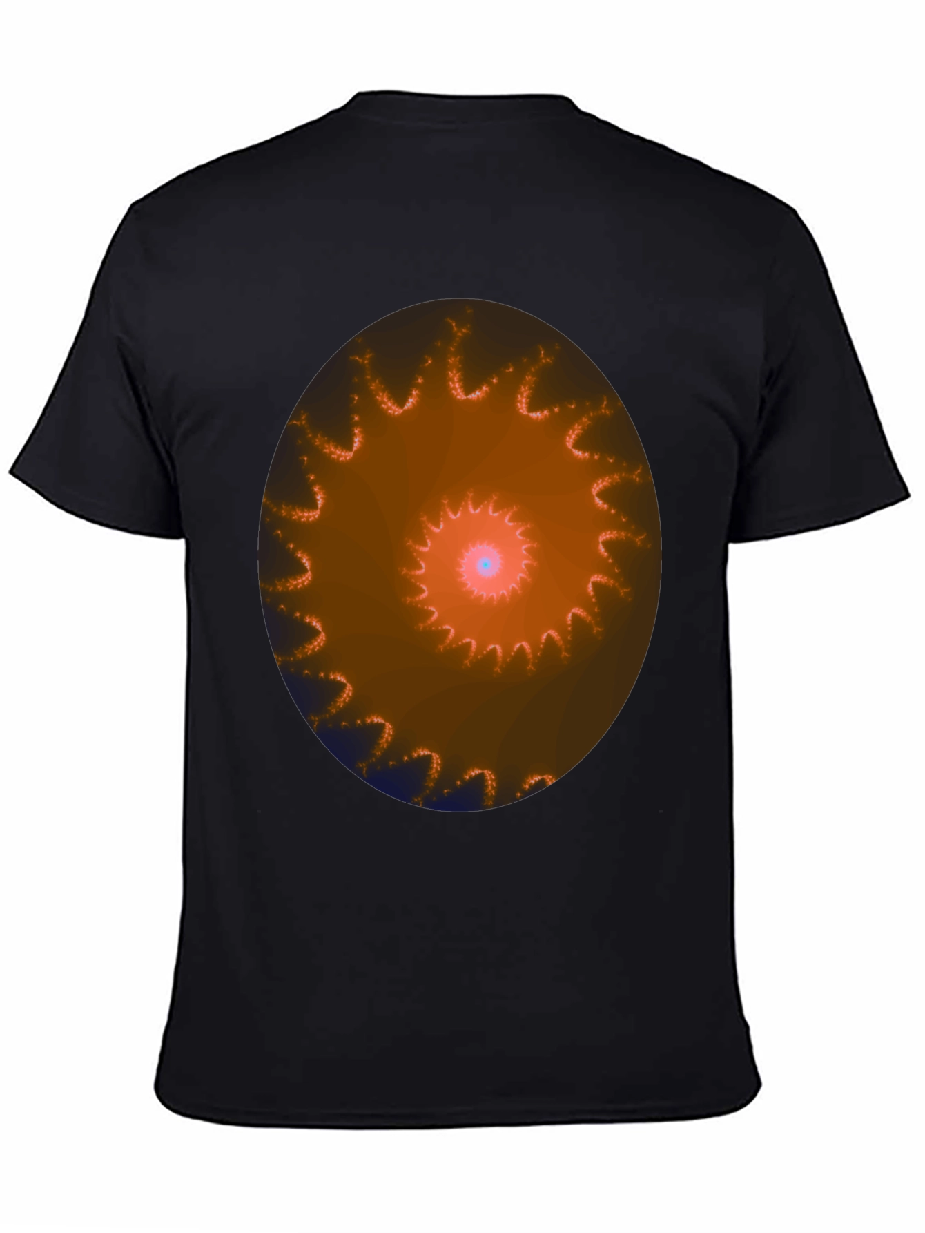 Spiral Graphic Black T-Shirt