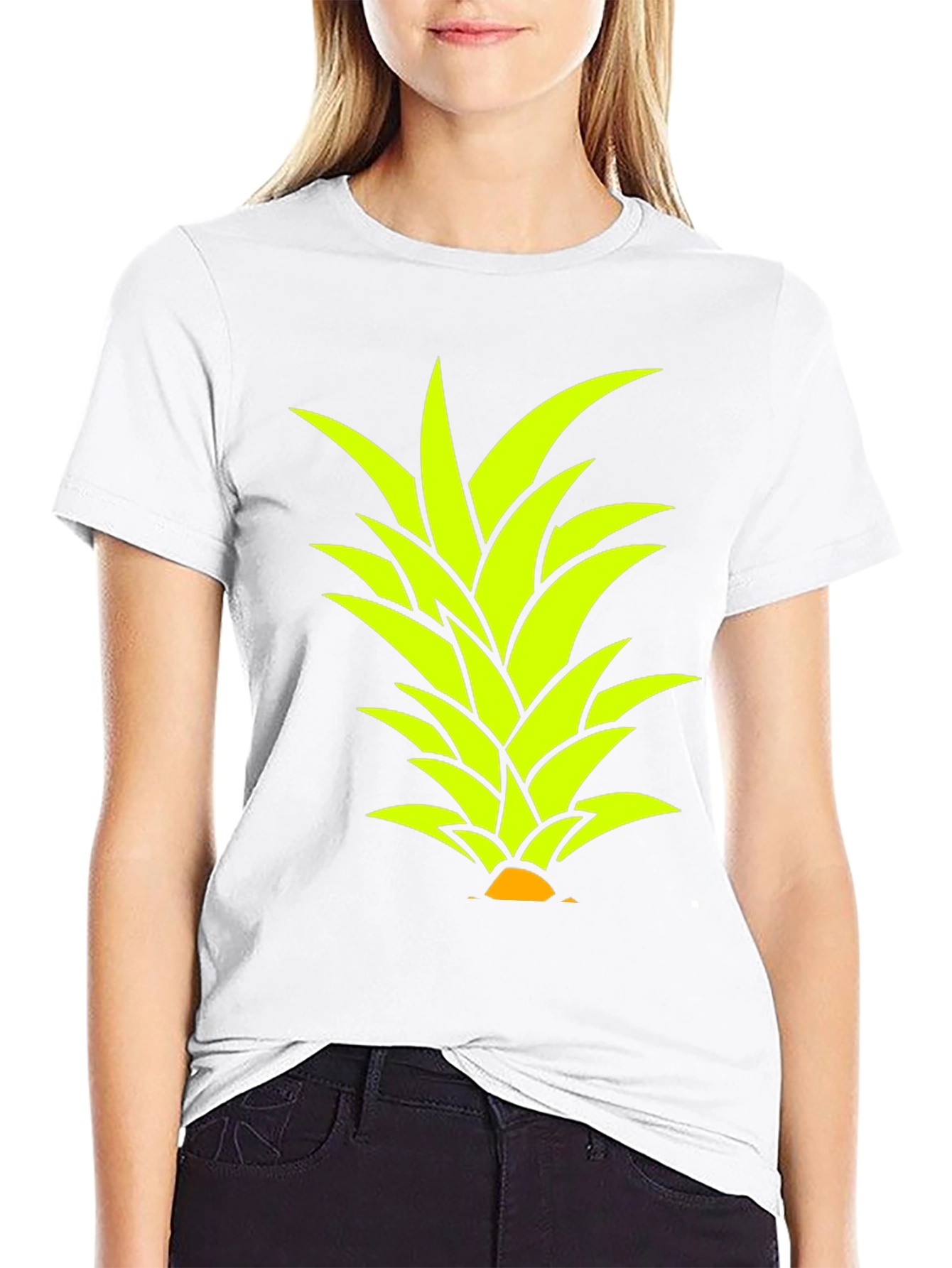 Pineapple Top Graphic T-Shirt - Tropical Style