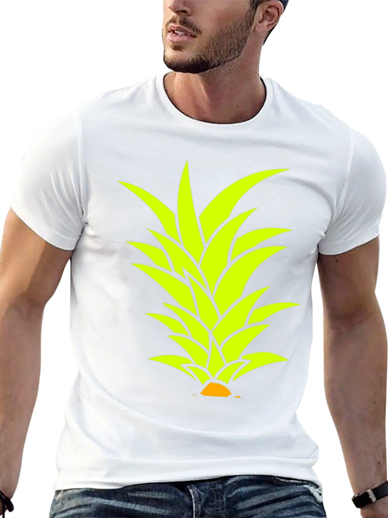 Pineapple Top Graphic T-Shirt - Tropical Style