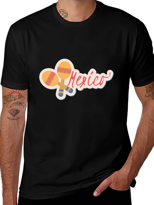 Mexico Maraca Graphic Tee - Black