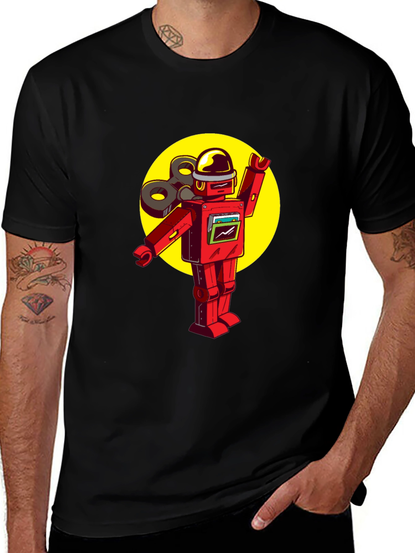 Retro Robot T-Shirt - Classic Toy Design