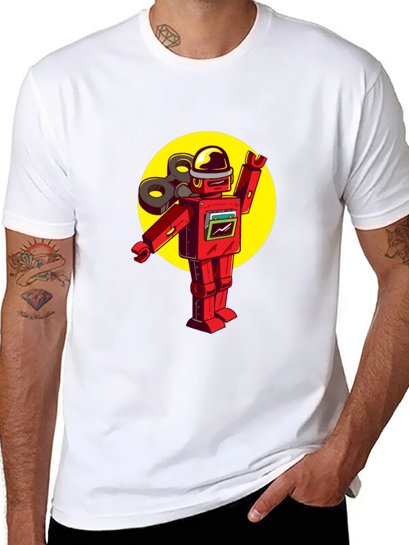 Retro Robot T-Shirt - Classic Toy Design