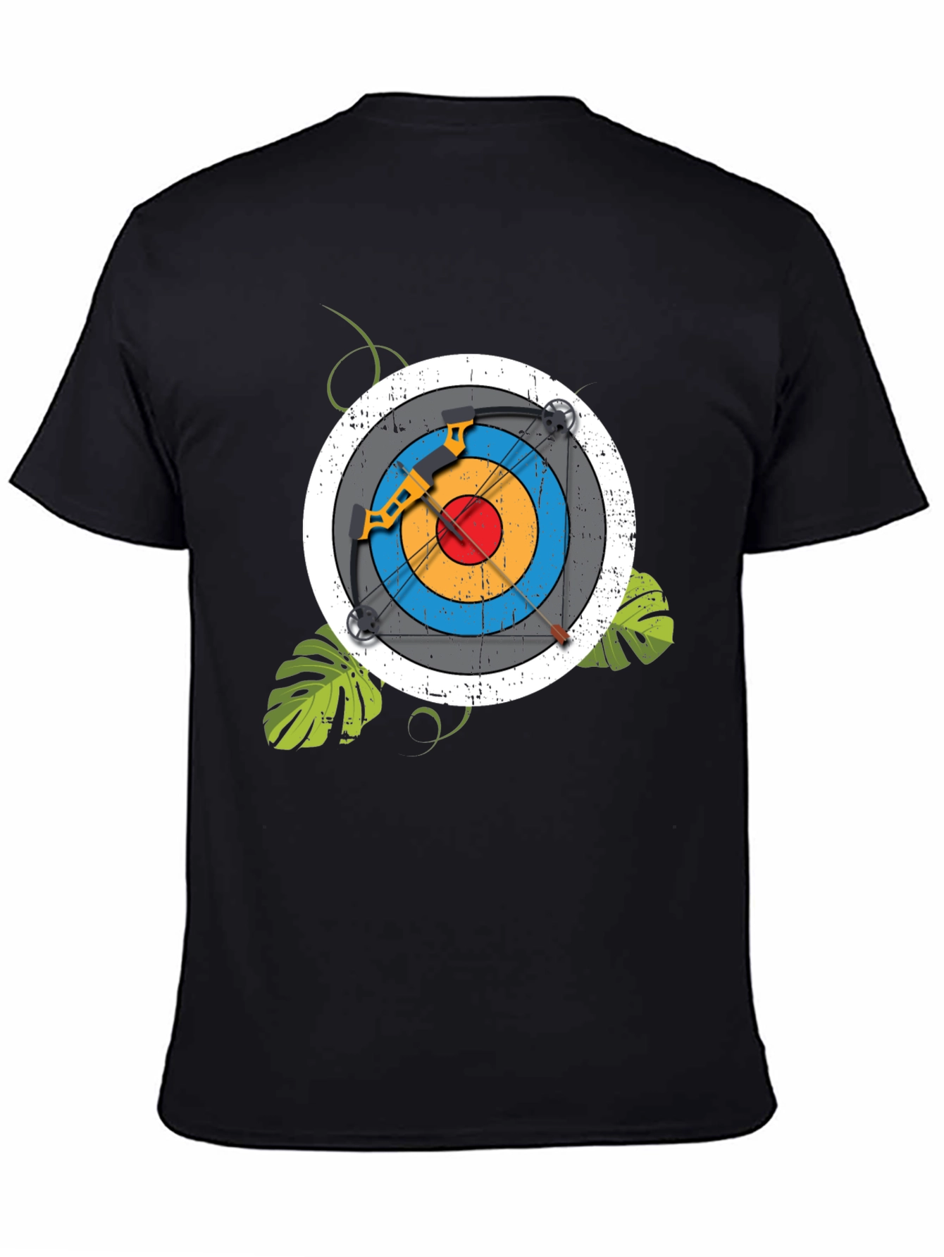 Archery Target T-Shirt - Black Unique Design