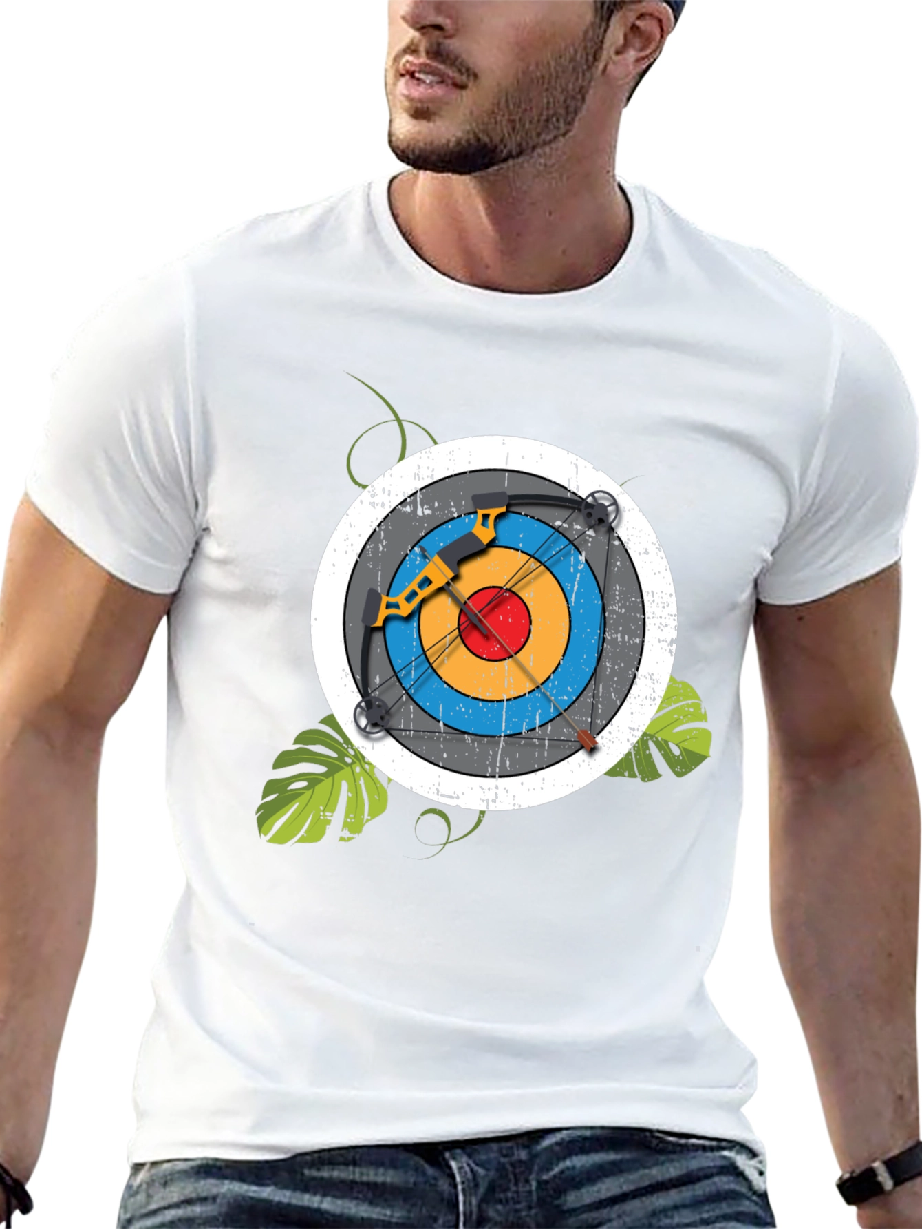 Archery Target T-Shirt - Black Unique Design