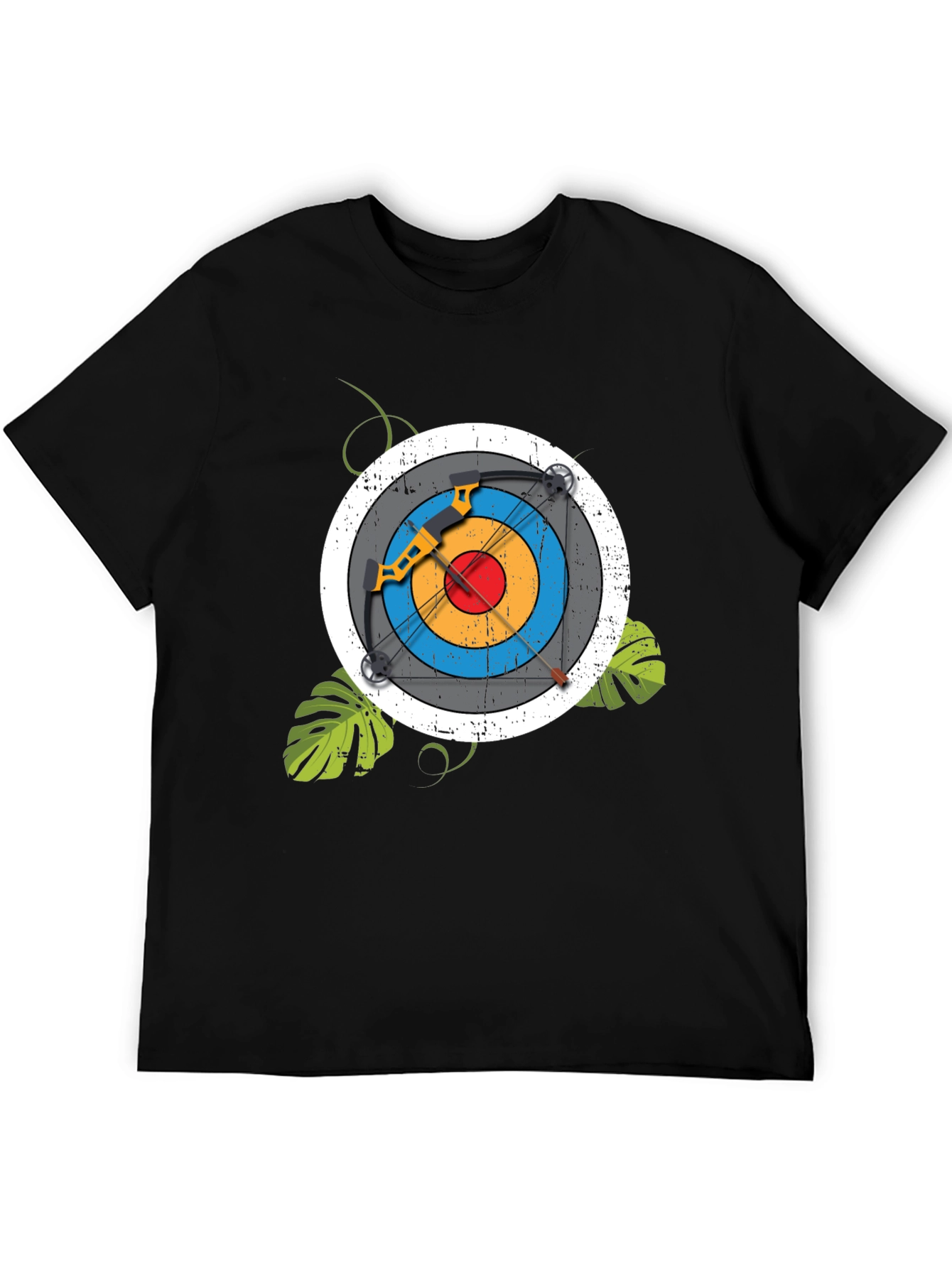 Archery Target T-Shirt - Black Unique Design
