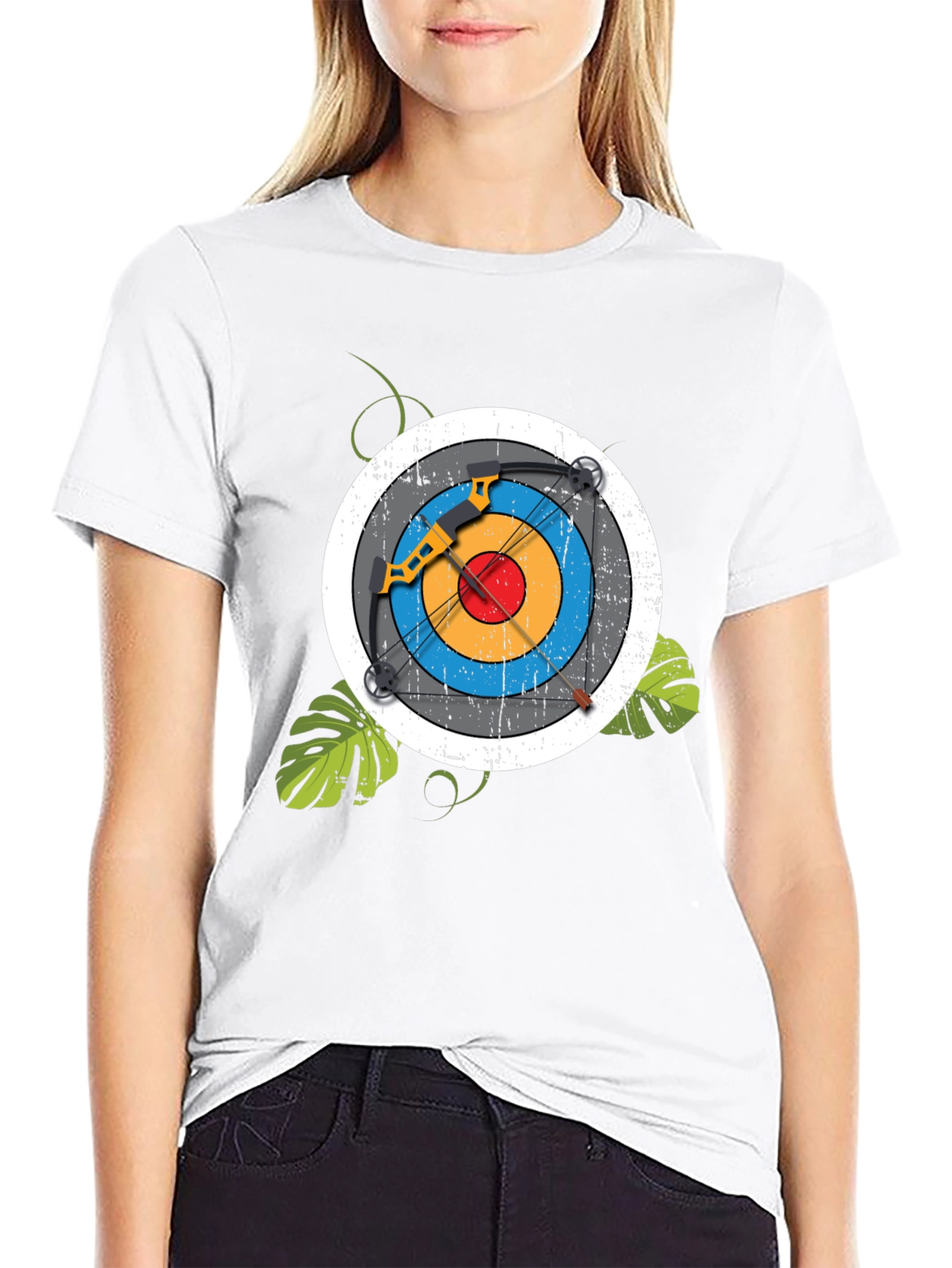 Archery Target T-Shirt - Black Unique Design