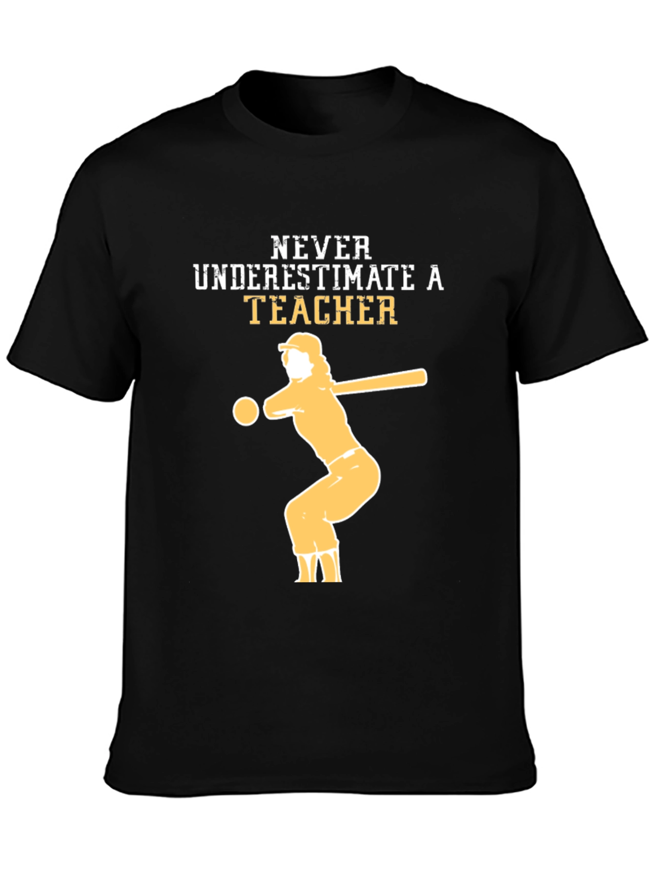 Never Underestimate a Teacher Baseball T-Shirt