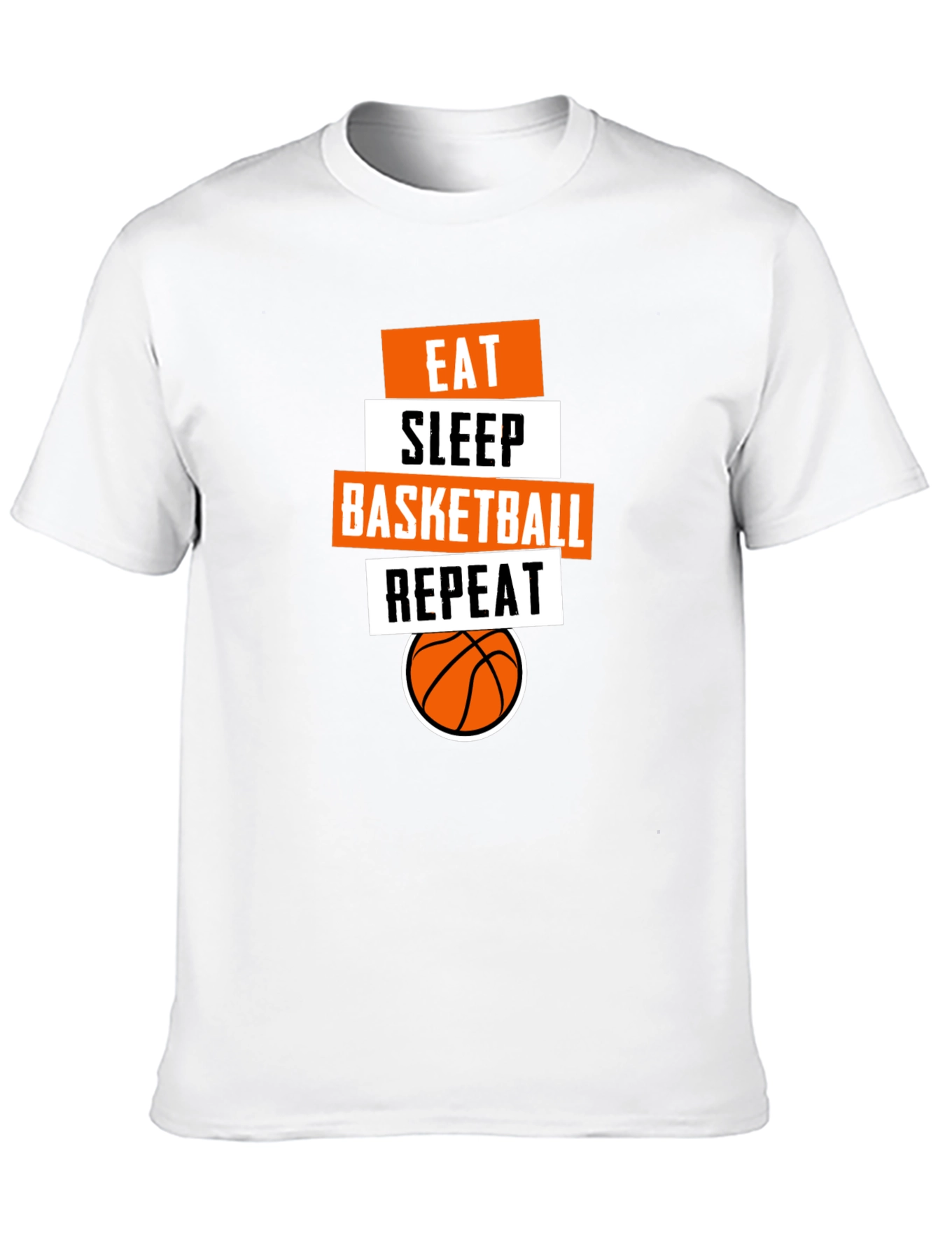 Eat Sleep Basketball Repeat Black T-Shirt