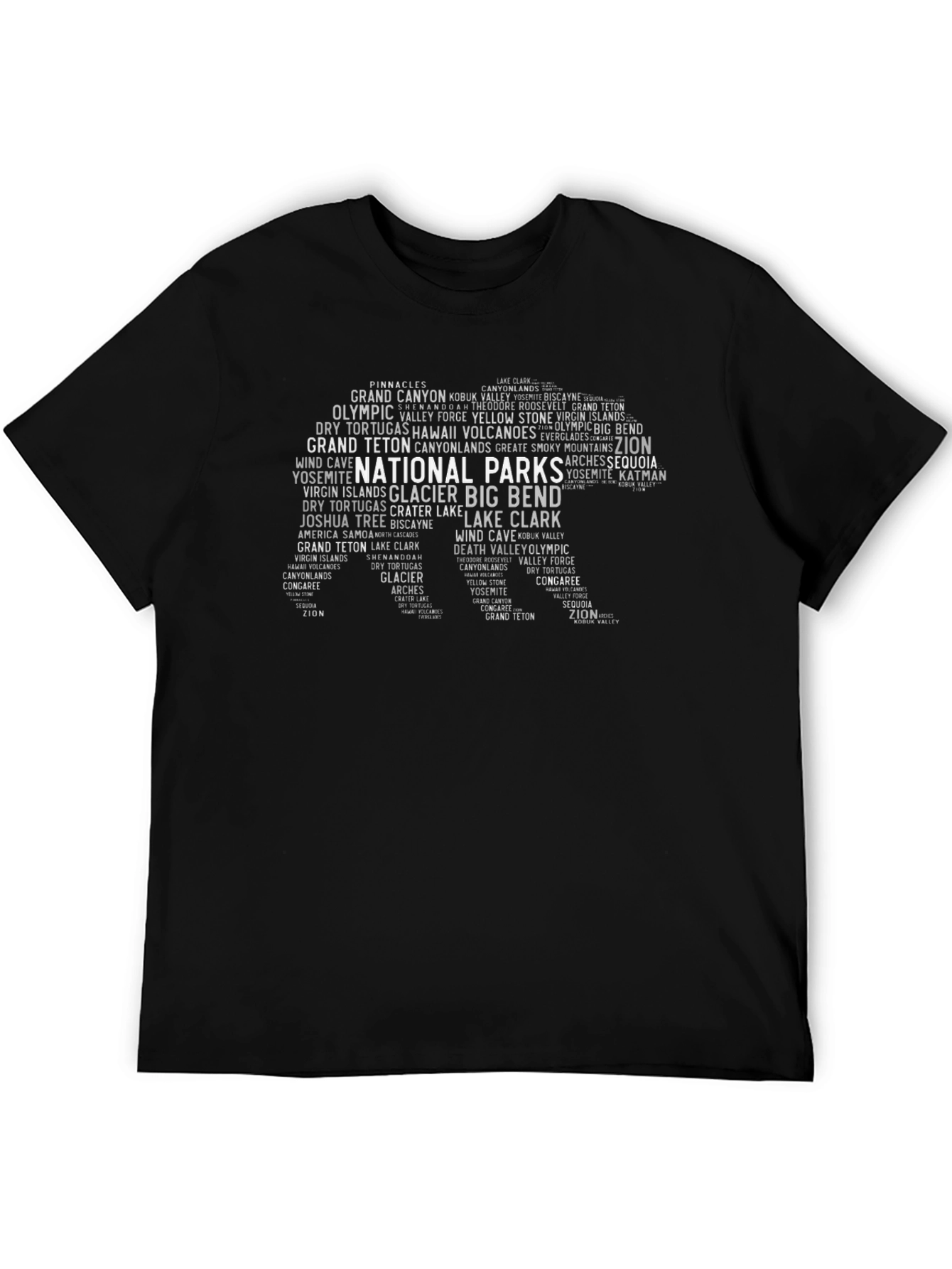 National Parks Word Art T-Shirt