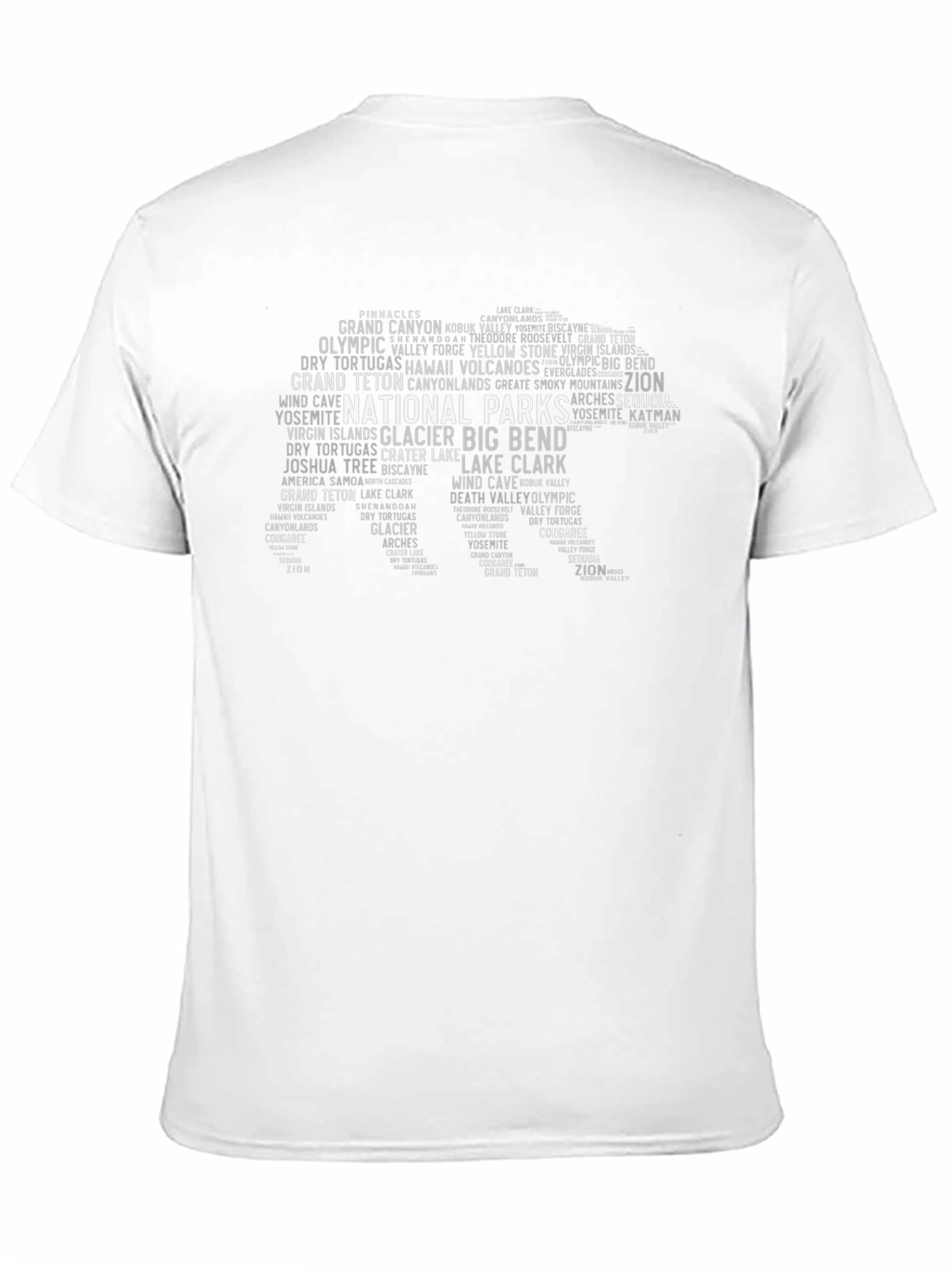 National Parks Word Art T-Shirt