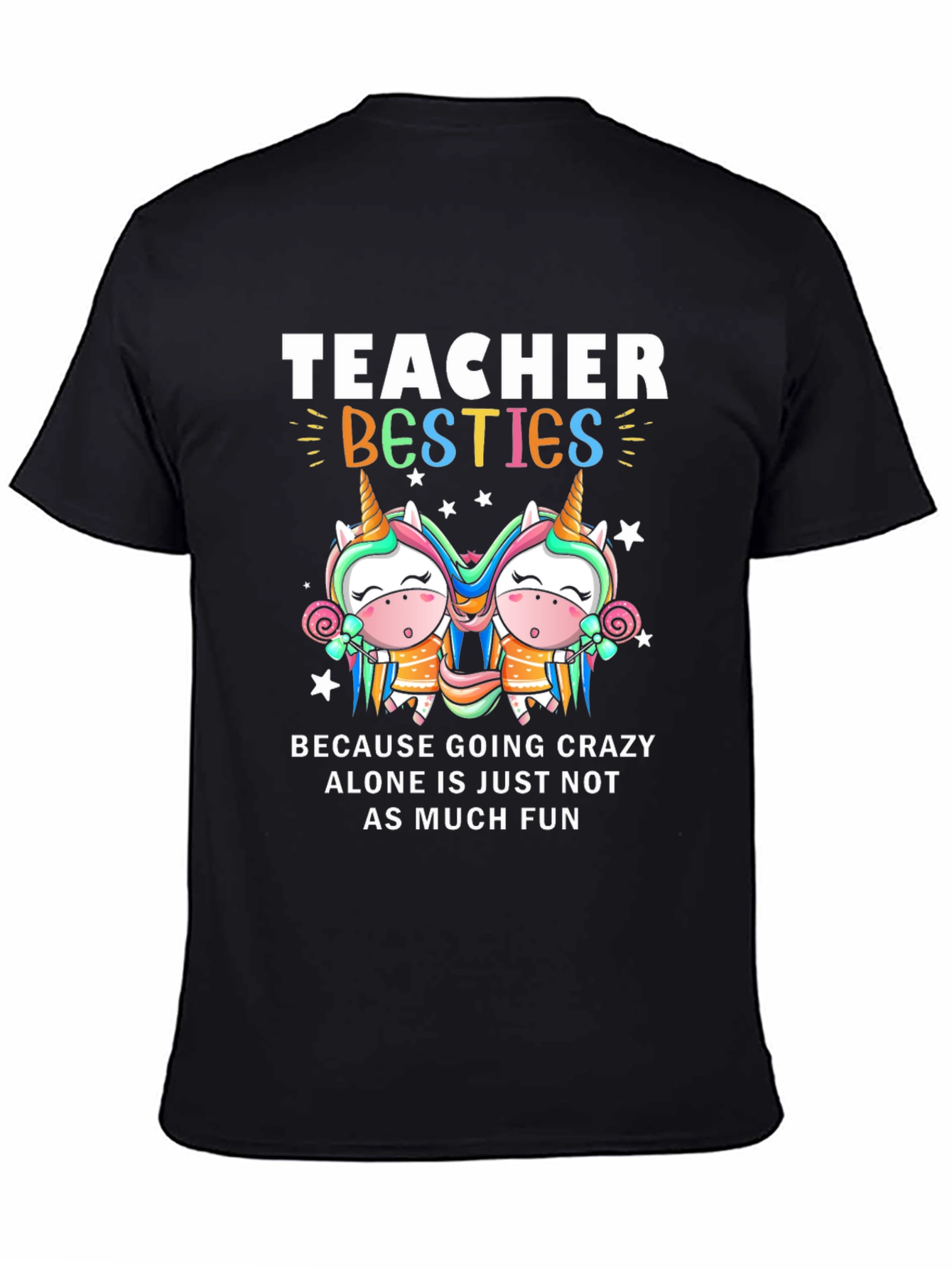 Teacher Besties Unicorn Graphic Tee