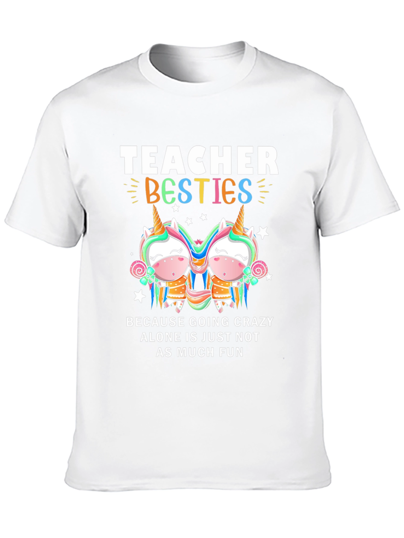 Teacher Besties Unicorn Graphic Tee