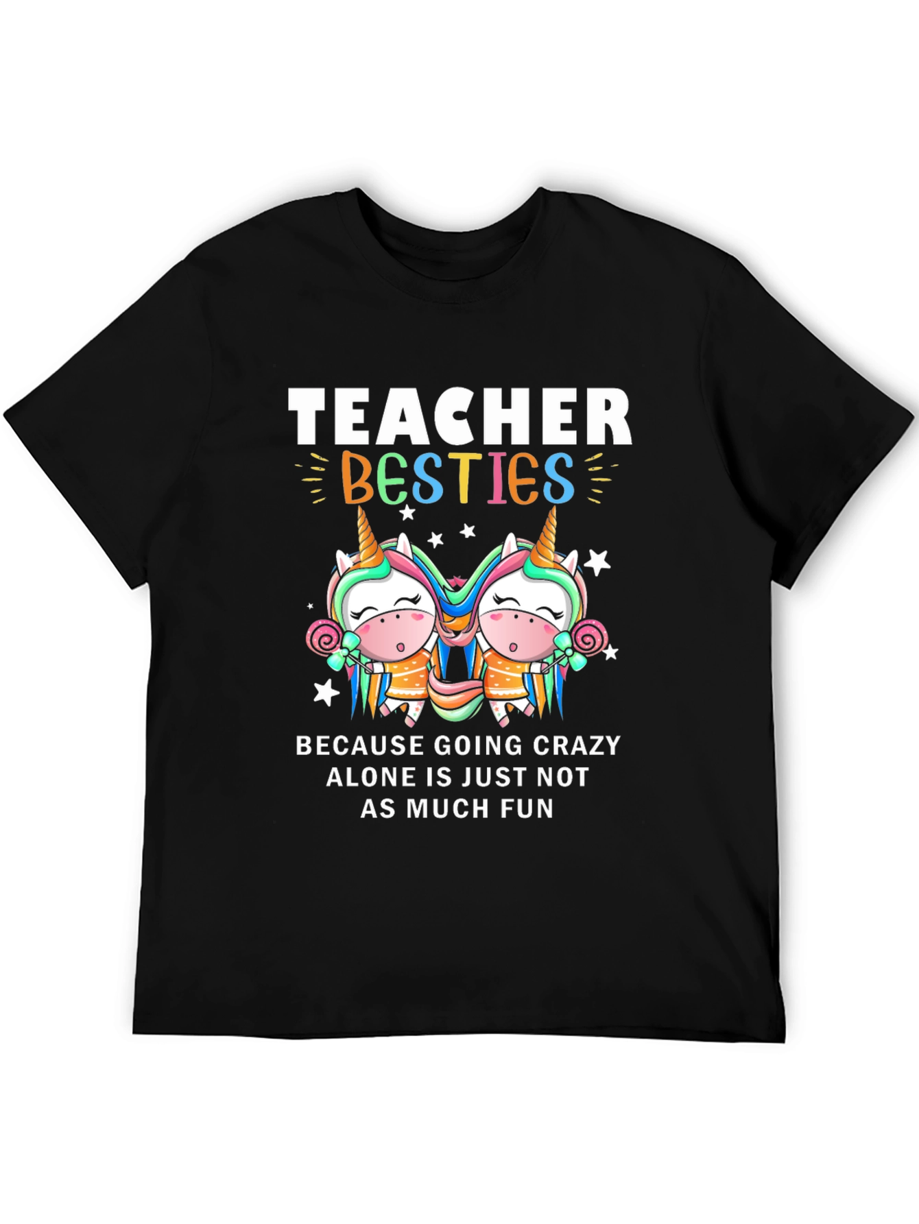 Teacher Besties Unicorn Graphic Tee
