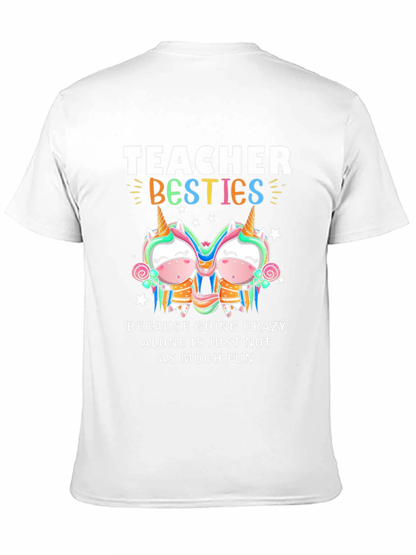Teacher Besties Unicorn Graphic Tee