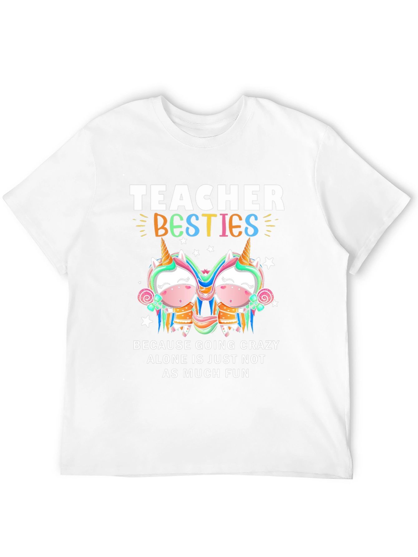 Teacher Besties Unicorn Graphic Tee