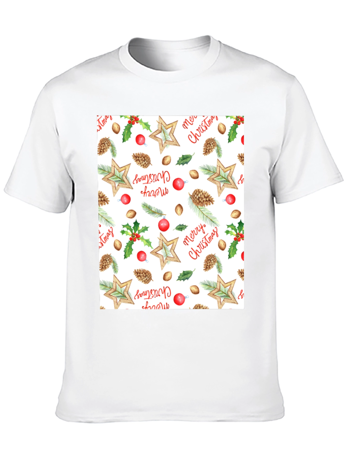 Festive Christmas Pattern T-Shirt