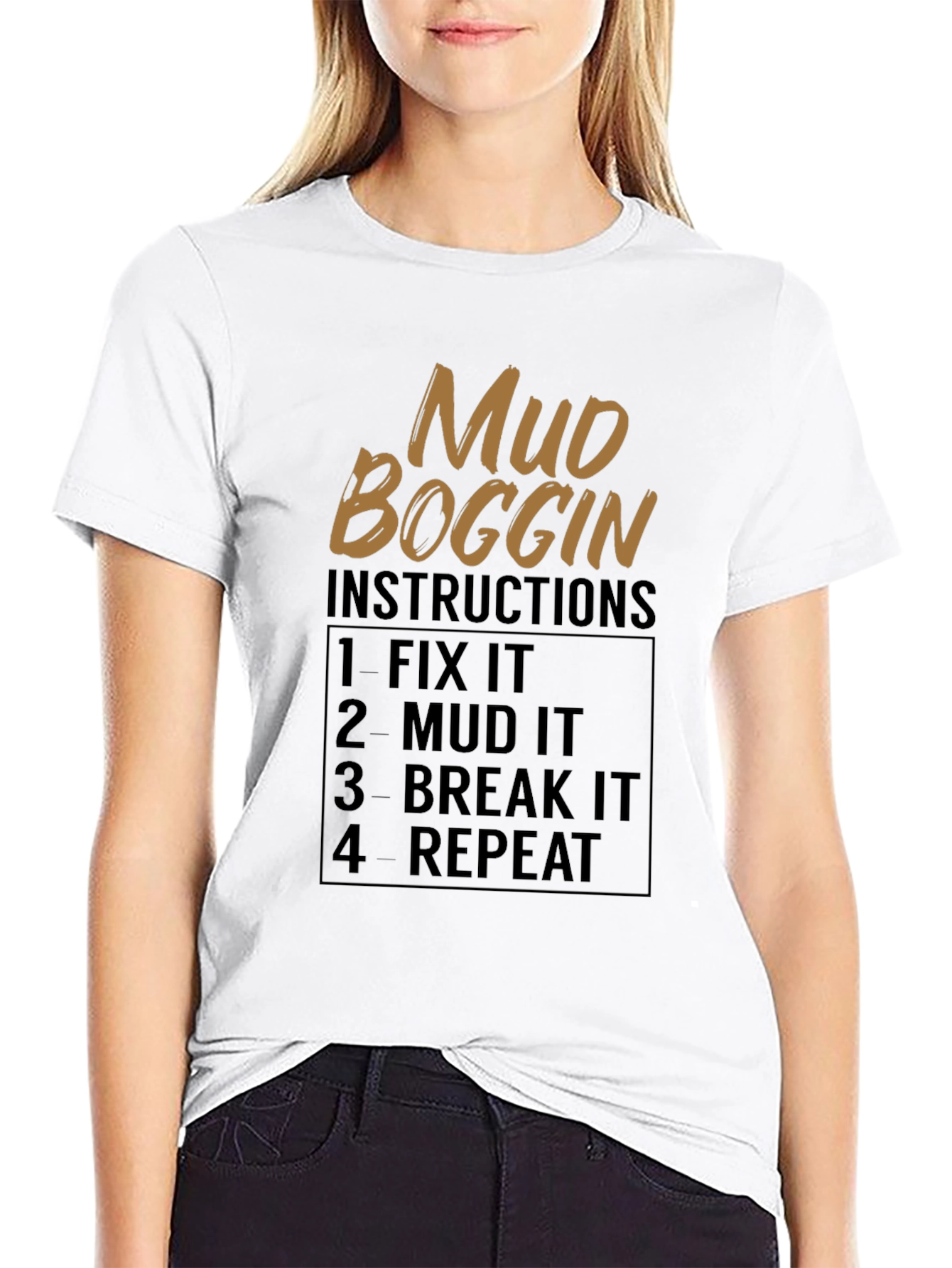 Mud Boggin Instructions Graphic Tee
