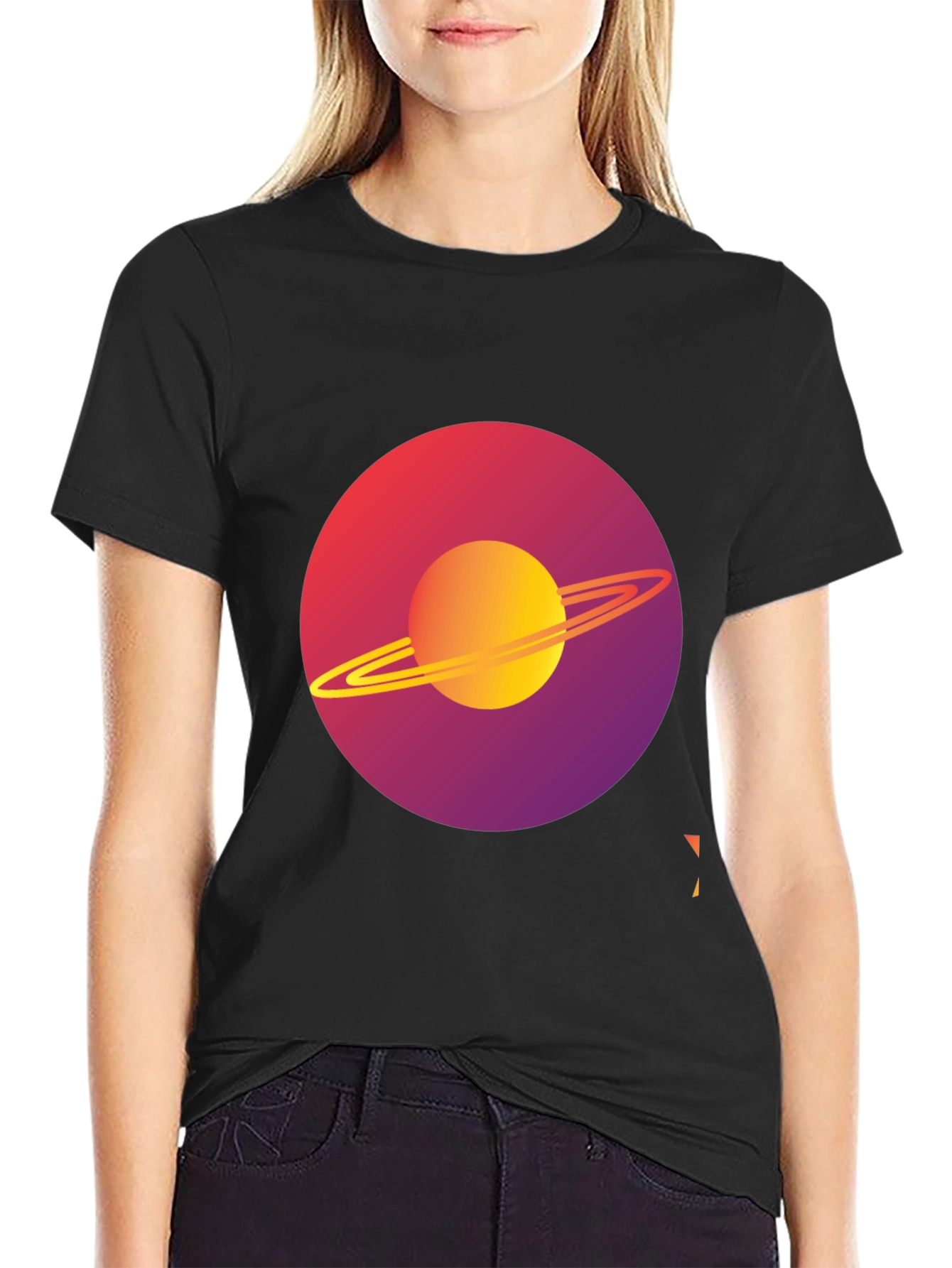 Saturn Graphic Tee - Modern Space Design