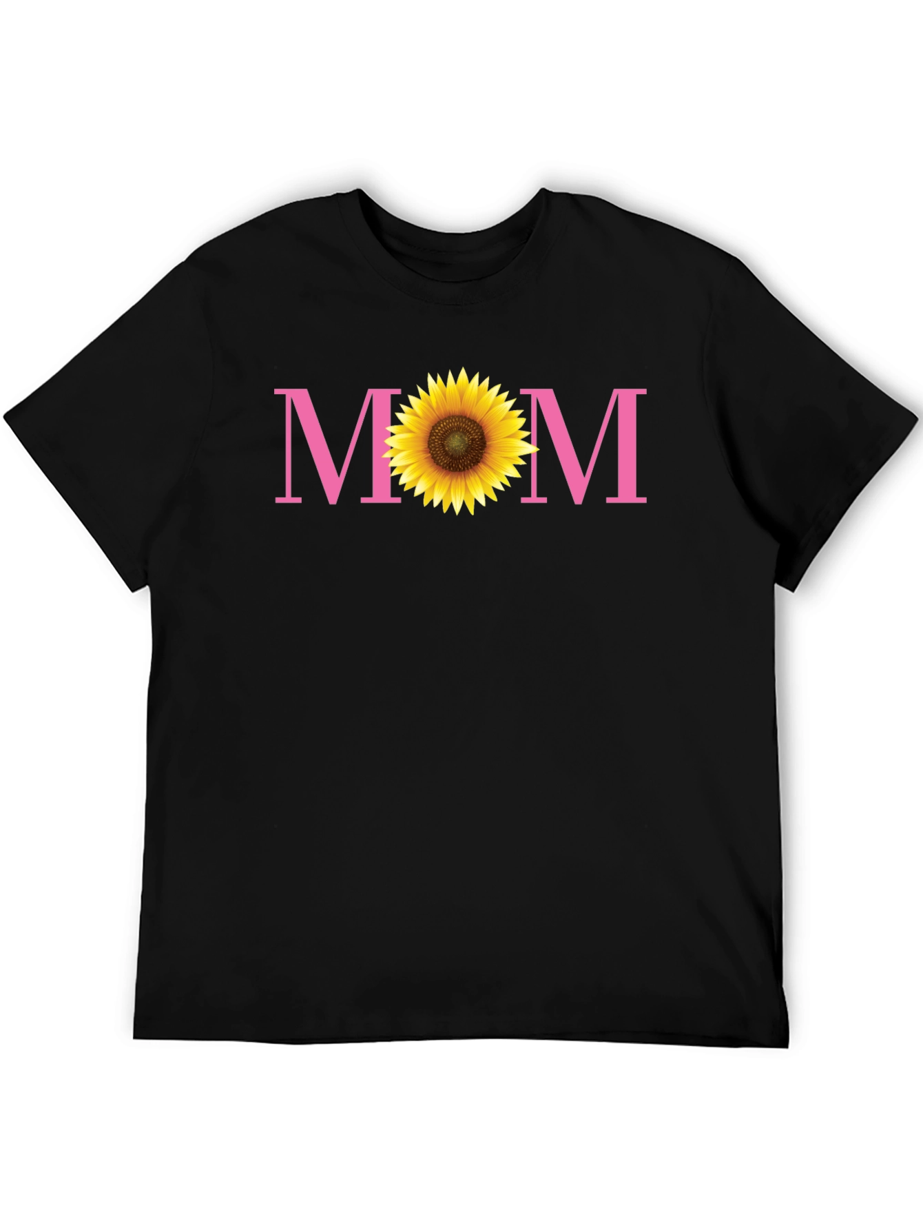 Sunflower Mom Graphic Tee - Black