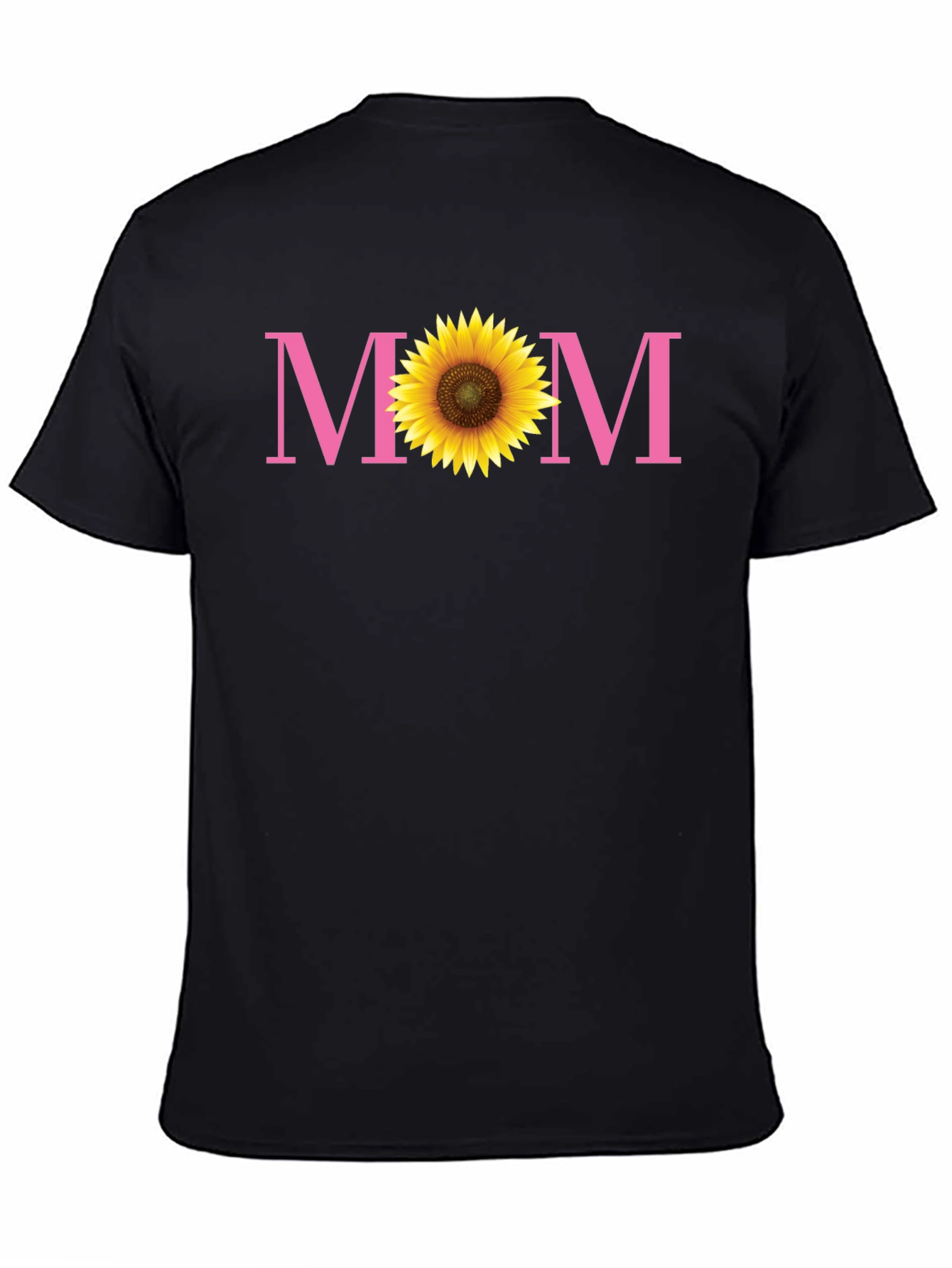 Sunflower Mom Graphic Tee - Black
