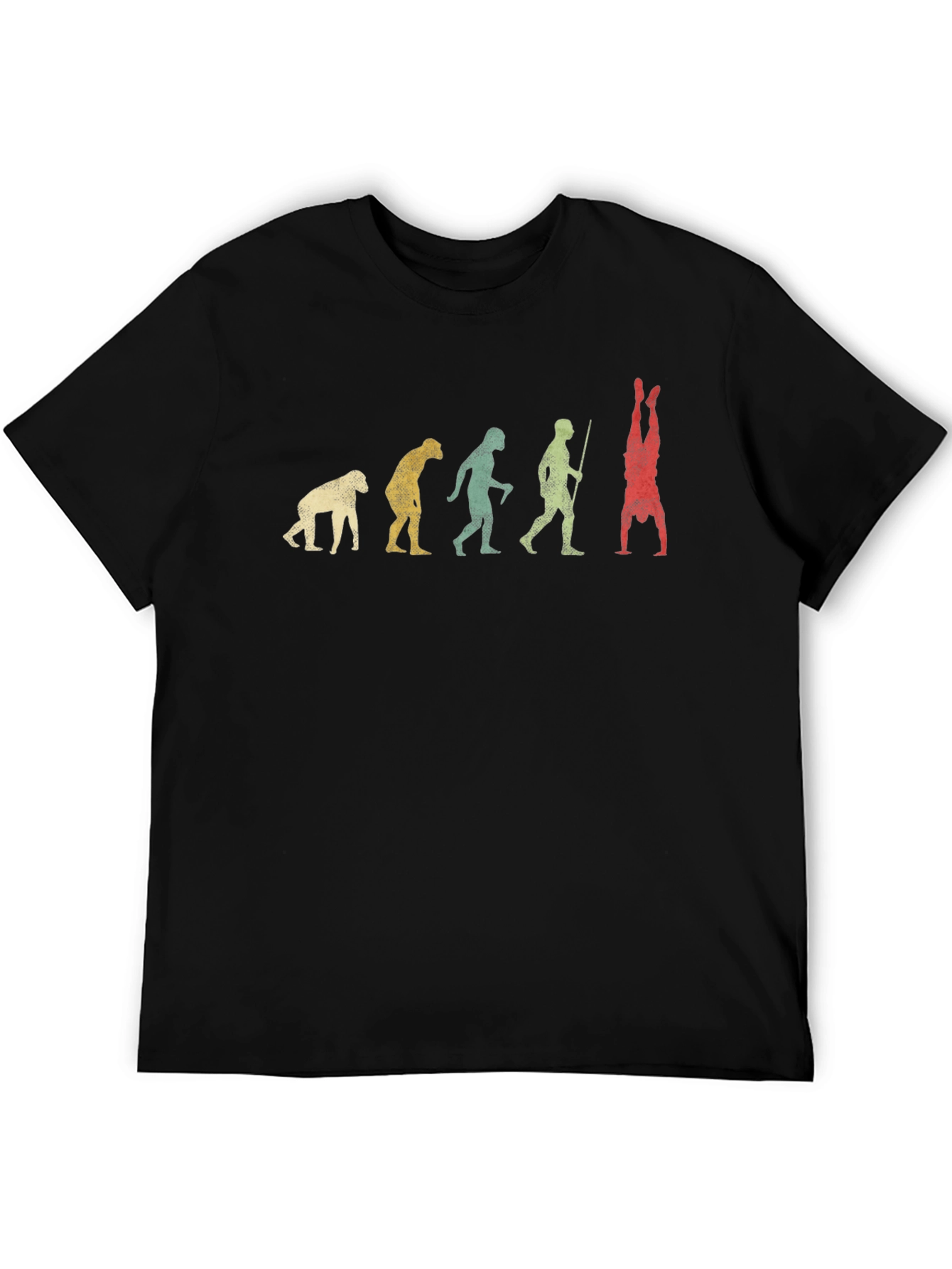Evolution Handstand T-Shirt - Novelty Graphic Tee