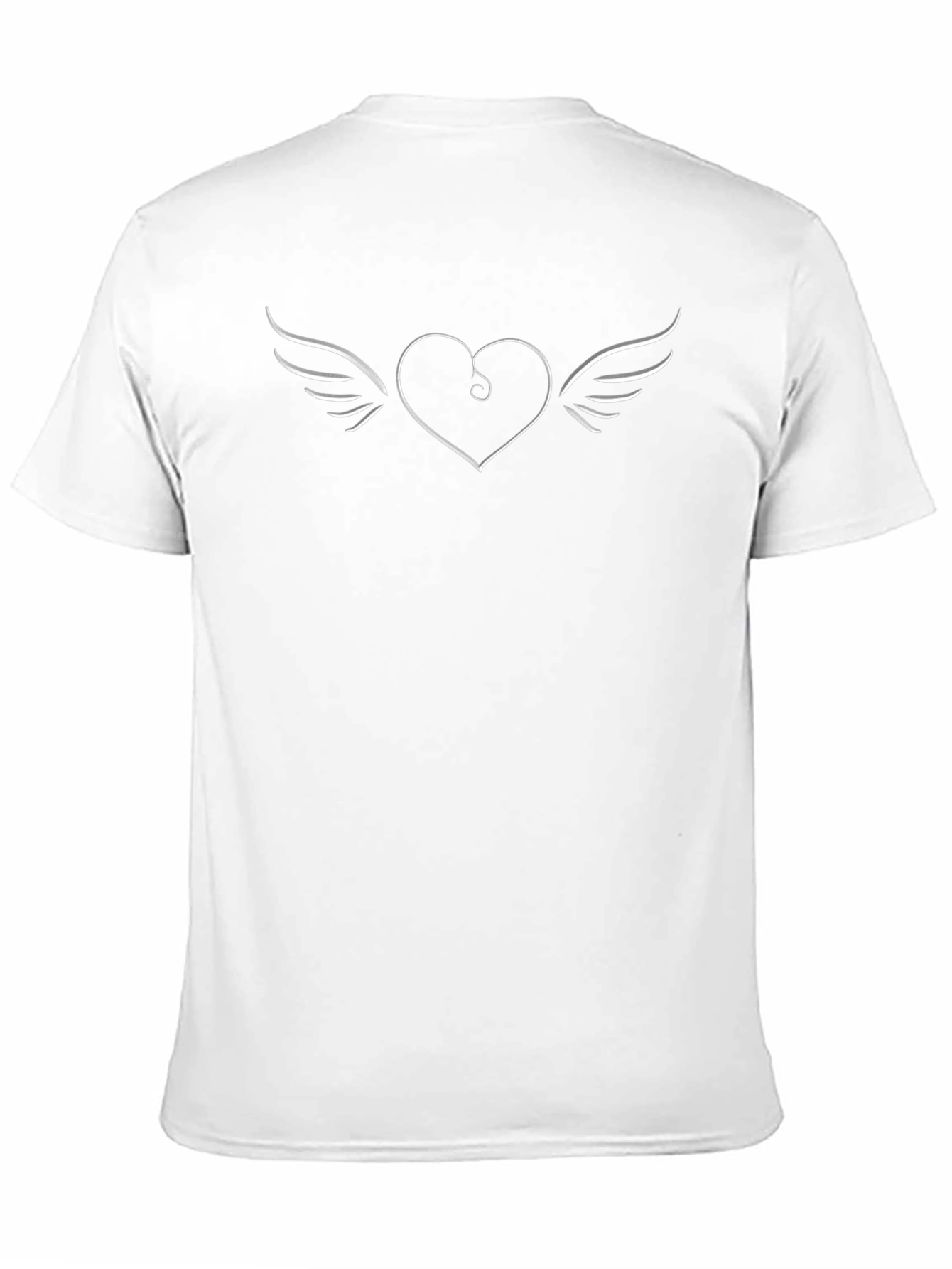 Heart with Wings Black T-Shirt