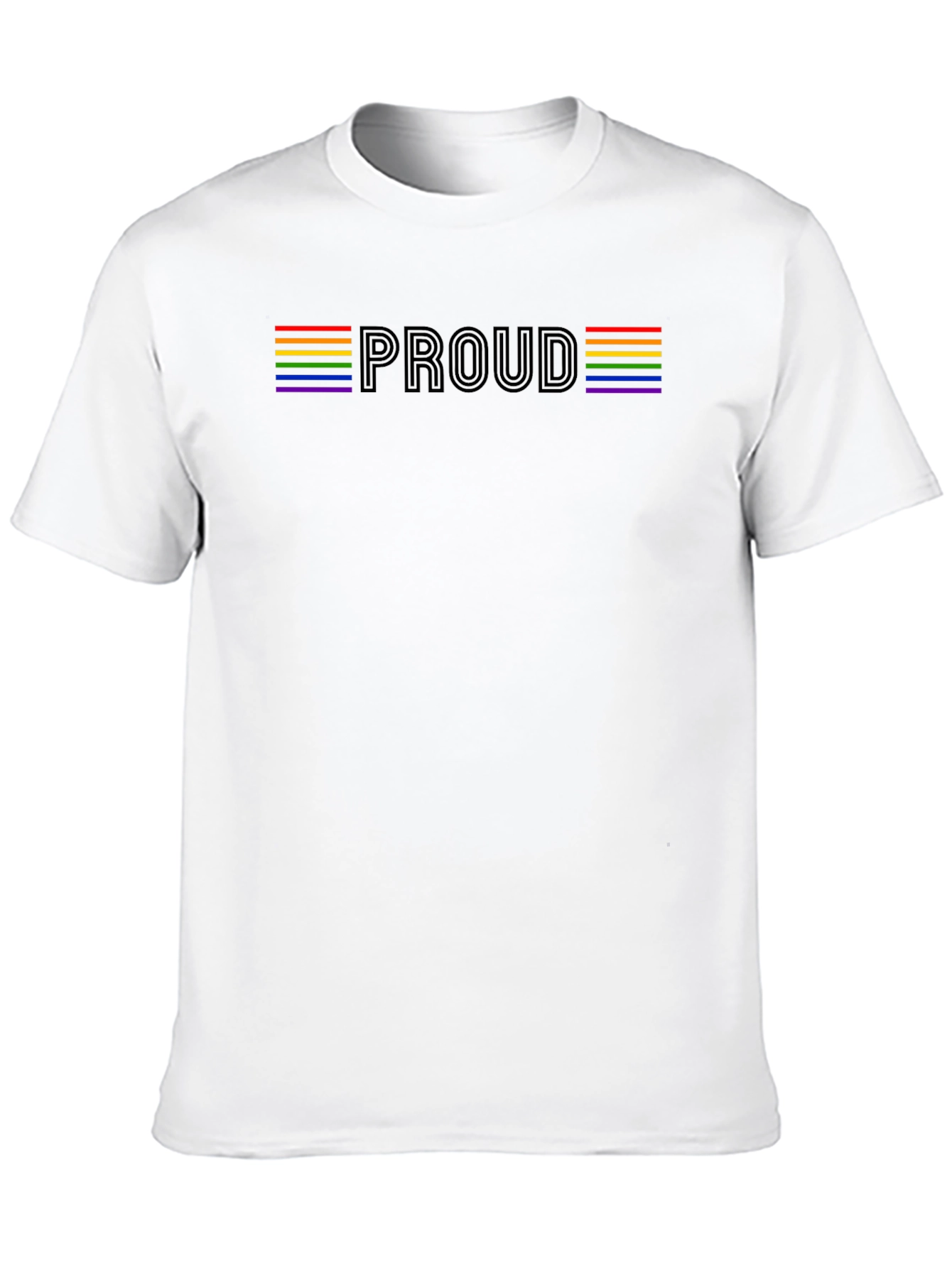 Pride Proud T-Shirt - Rainbow LGBTQ Support