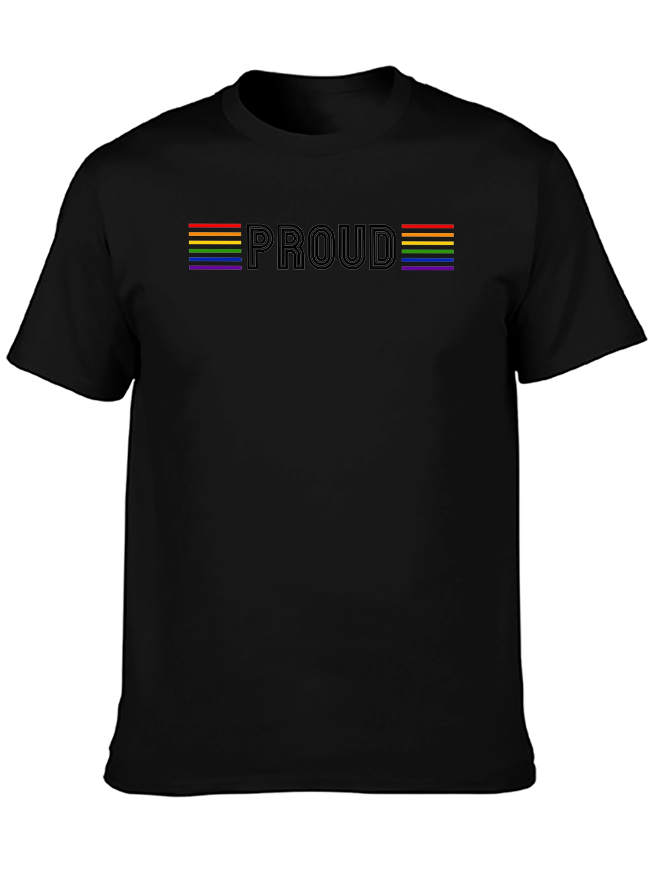 Pride Proud T-Shirt - Rainbow LGBTQ Support